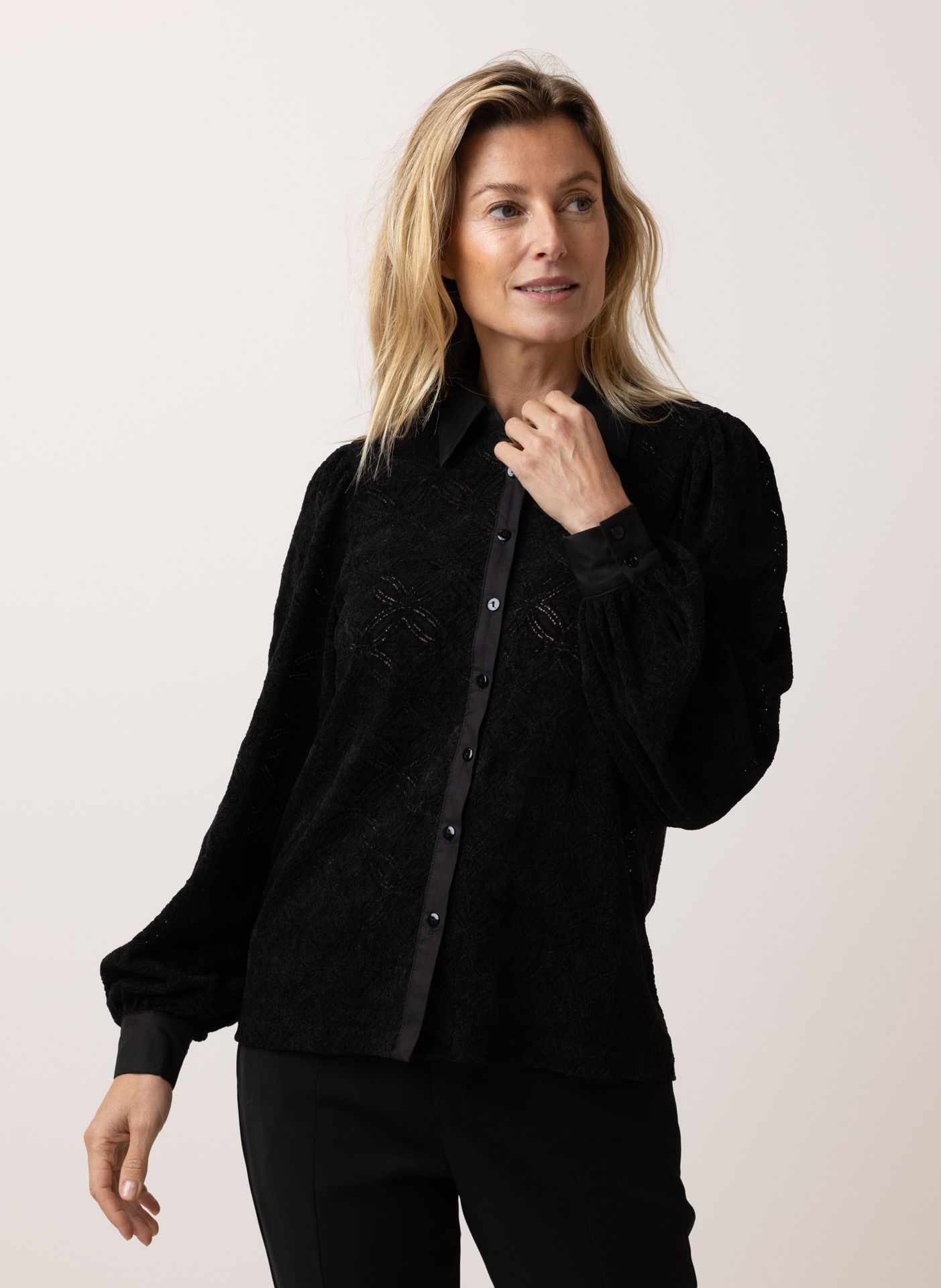 Norah Zwarte blouse black 215802-001