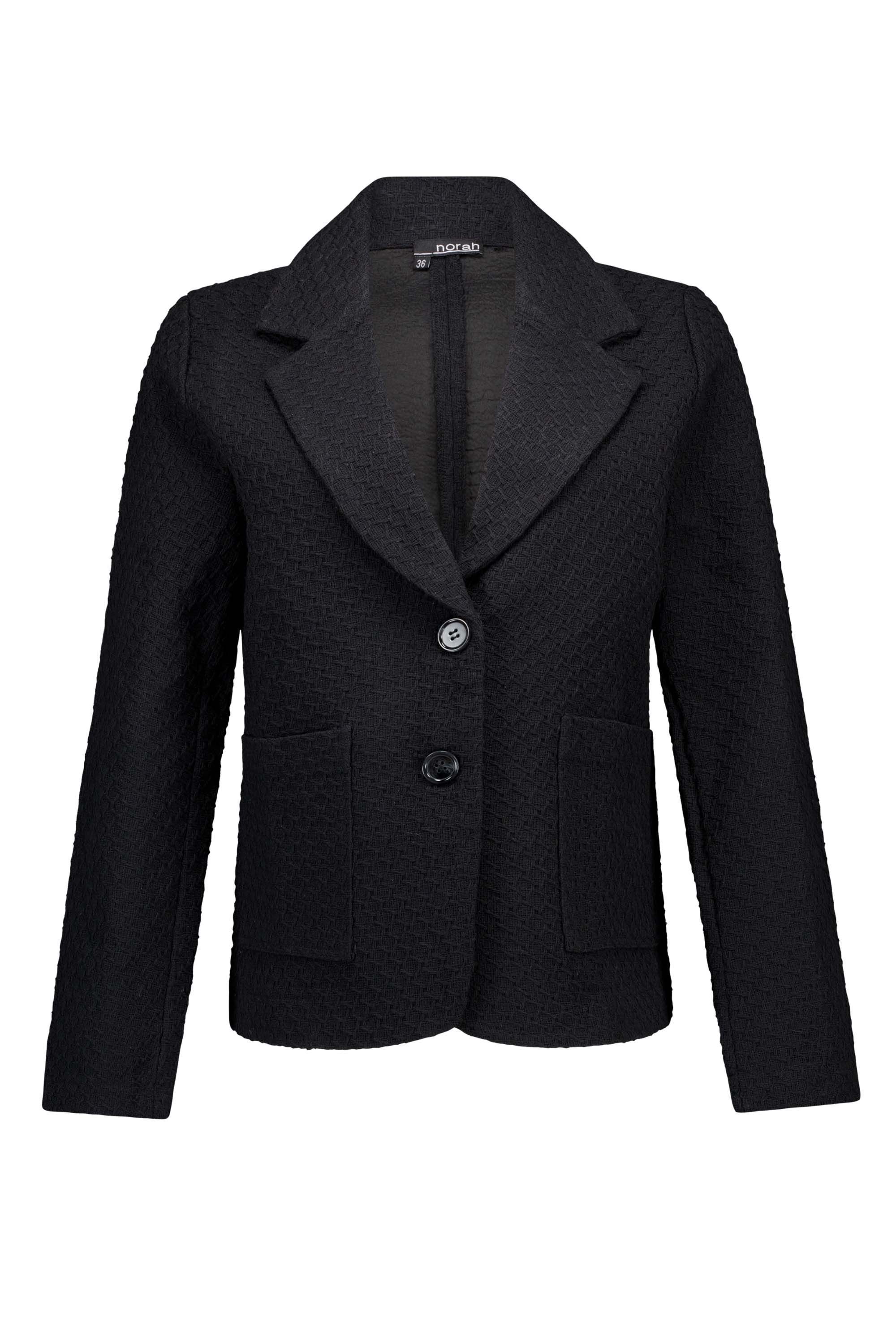 Norah Zwarte blazer met structuur black 215807-001