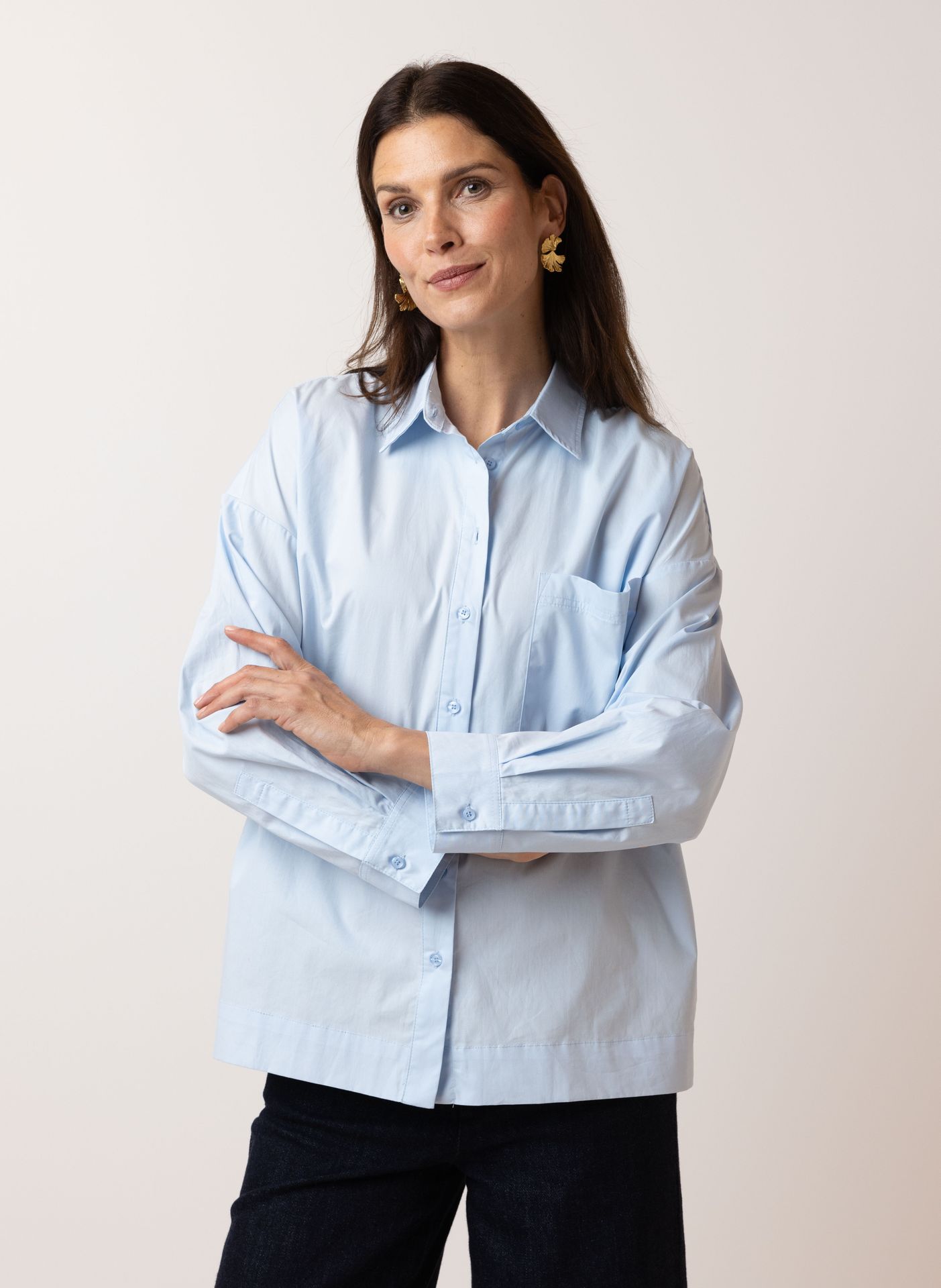  Lichtblauwe blouse light blue 215844-401-38