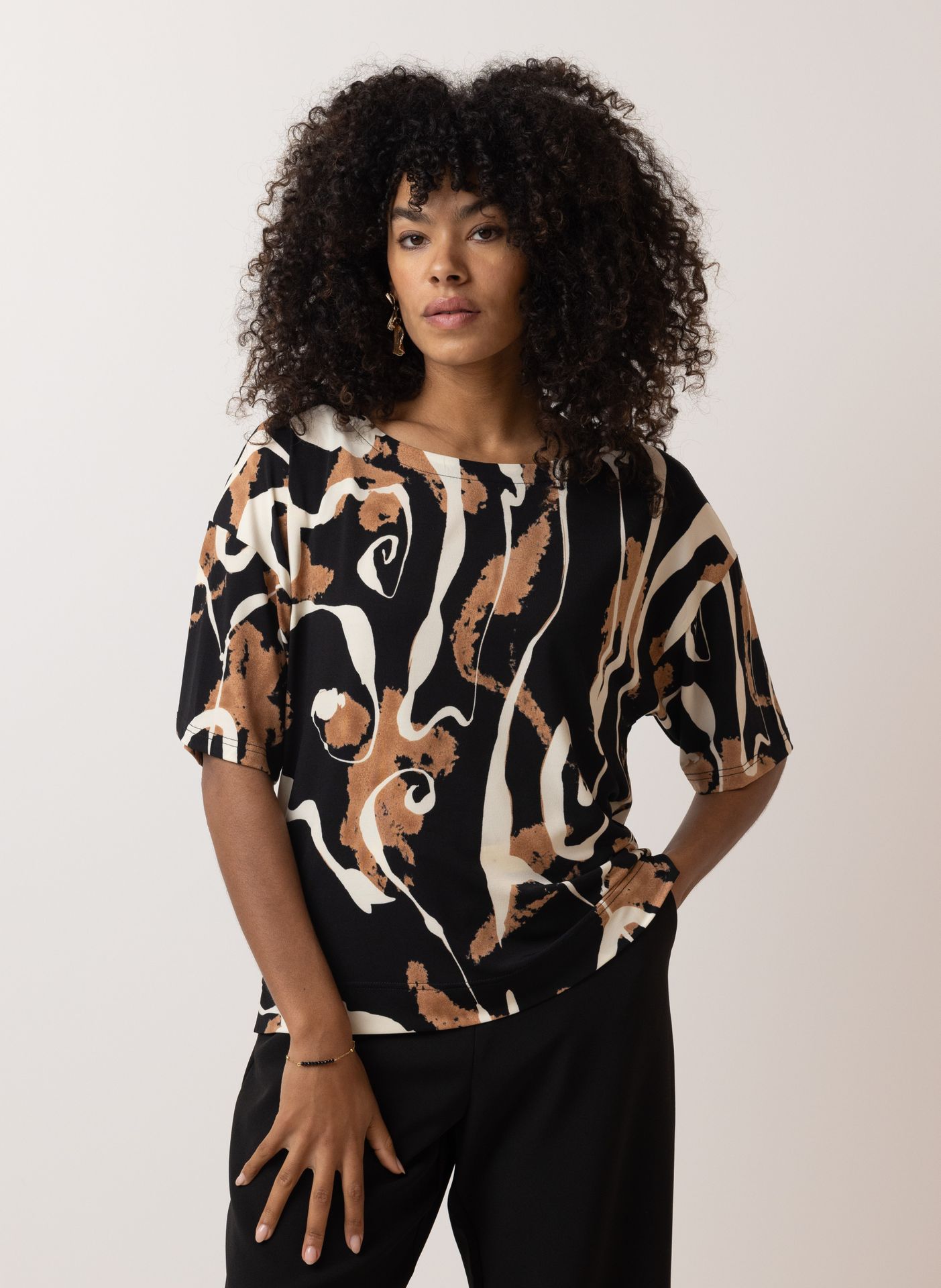 Norah Meerkleurig shirt black multicolor 215857-020