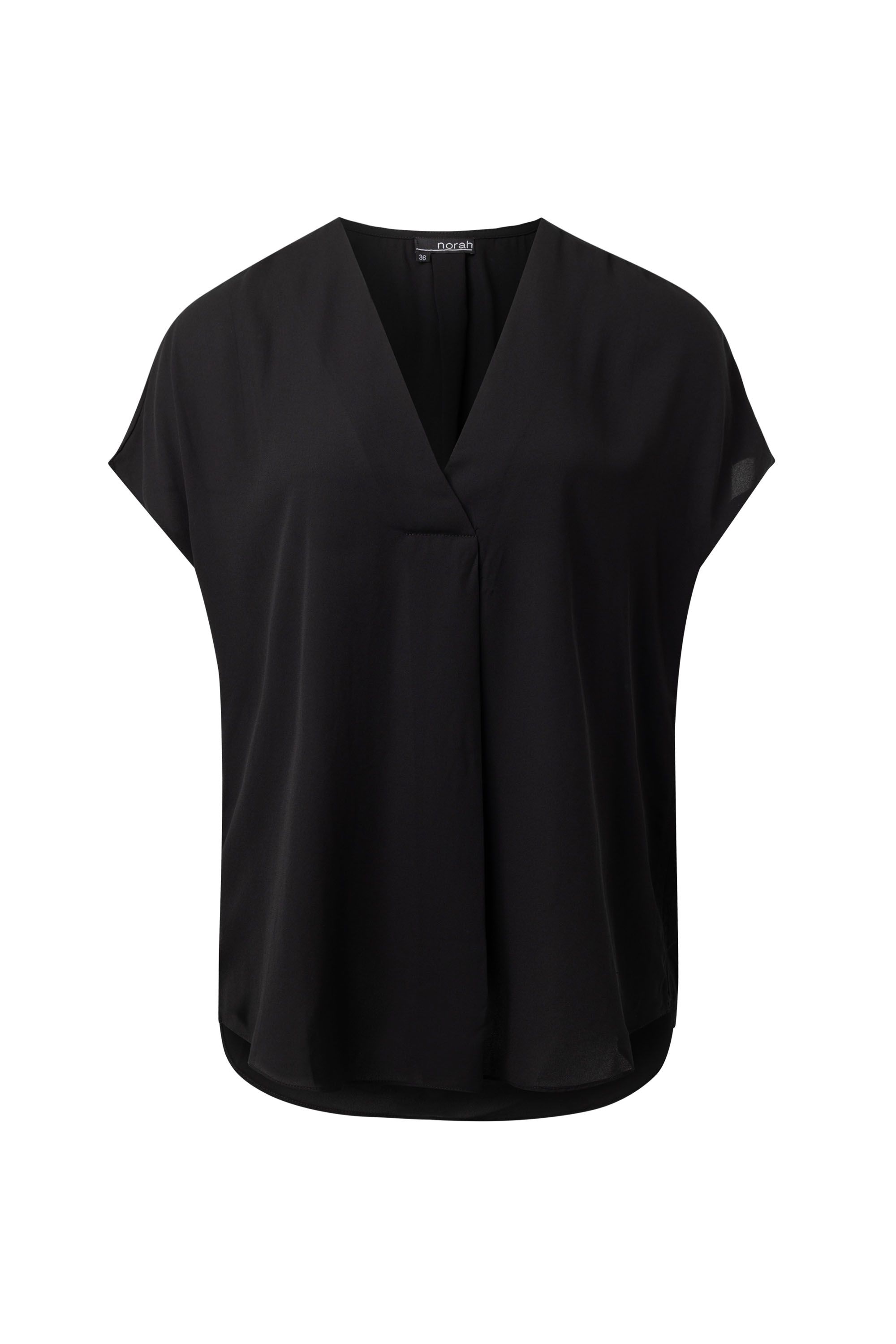 Norah Zwarte blouse met V-hals black 215864-001