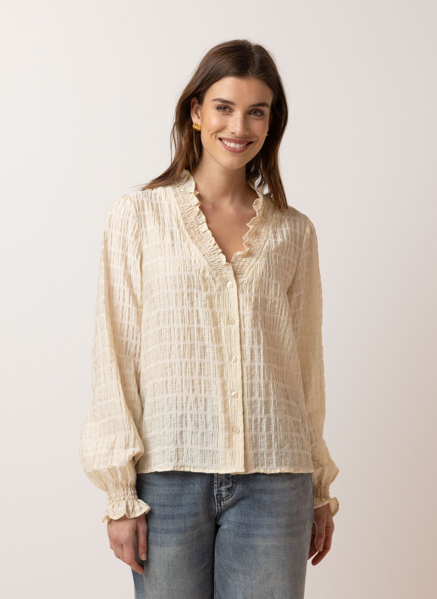 Norah Ecru blouse ecru 215882-102