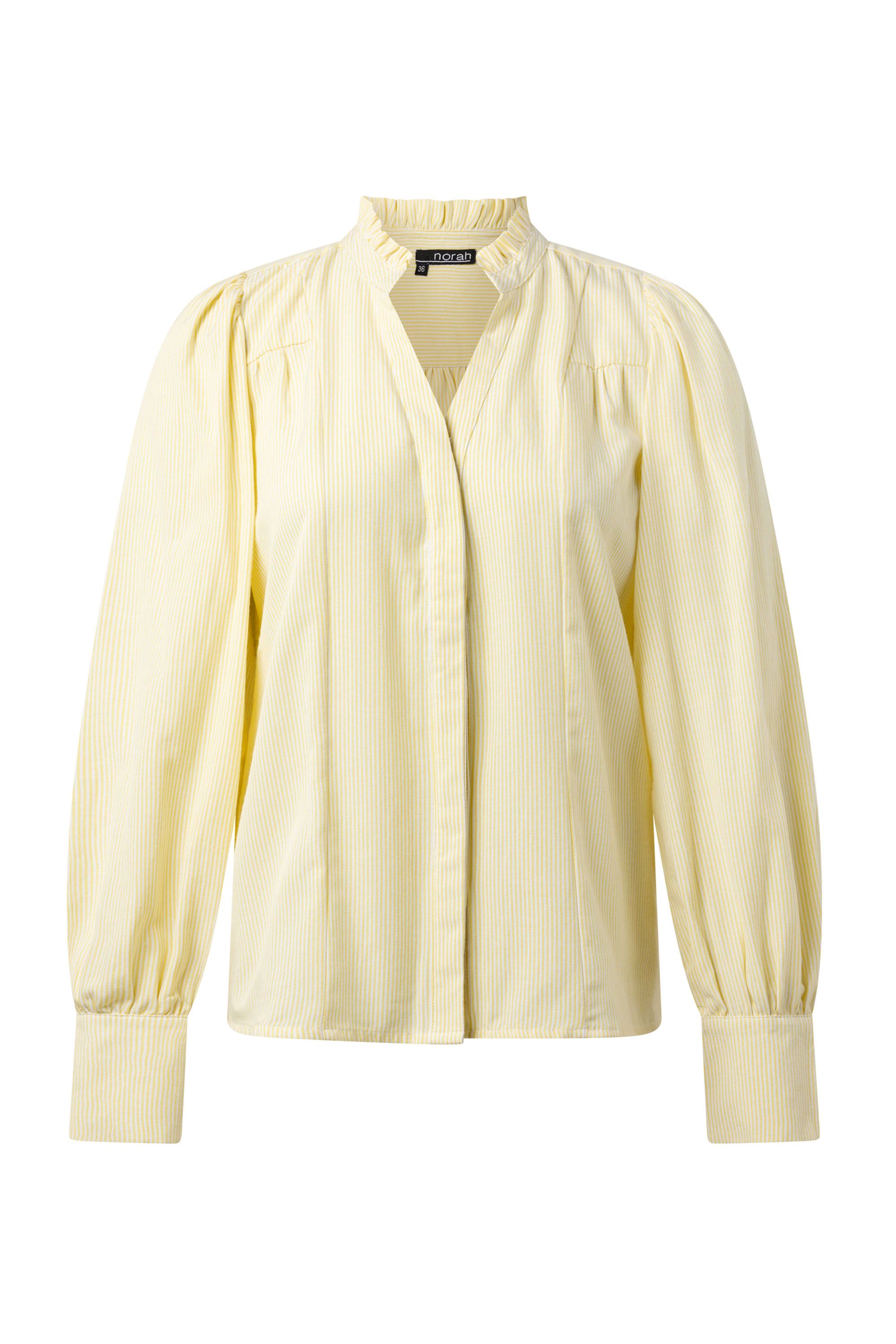 Norah Gestreepte gele blouse  215895-300