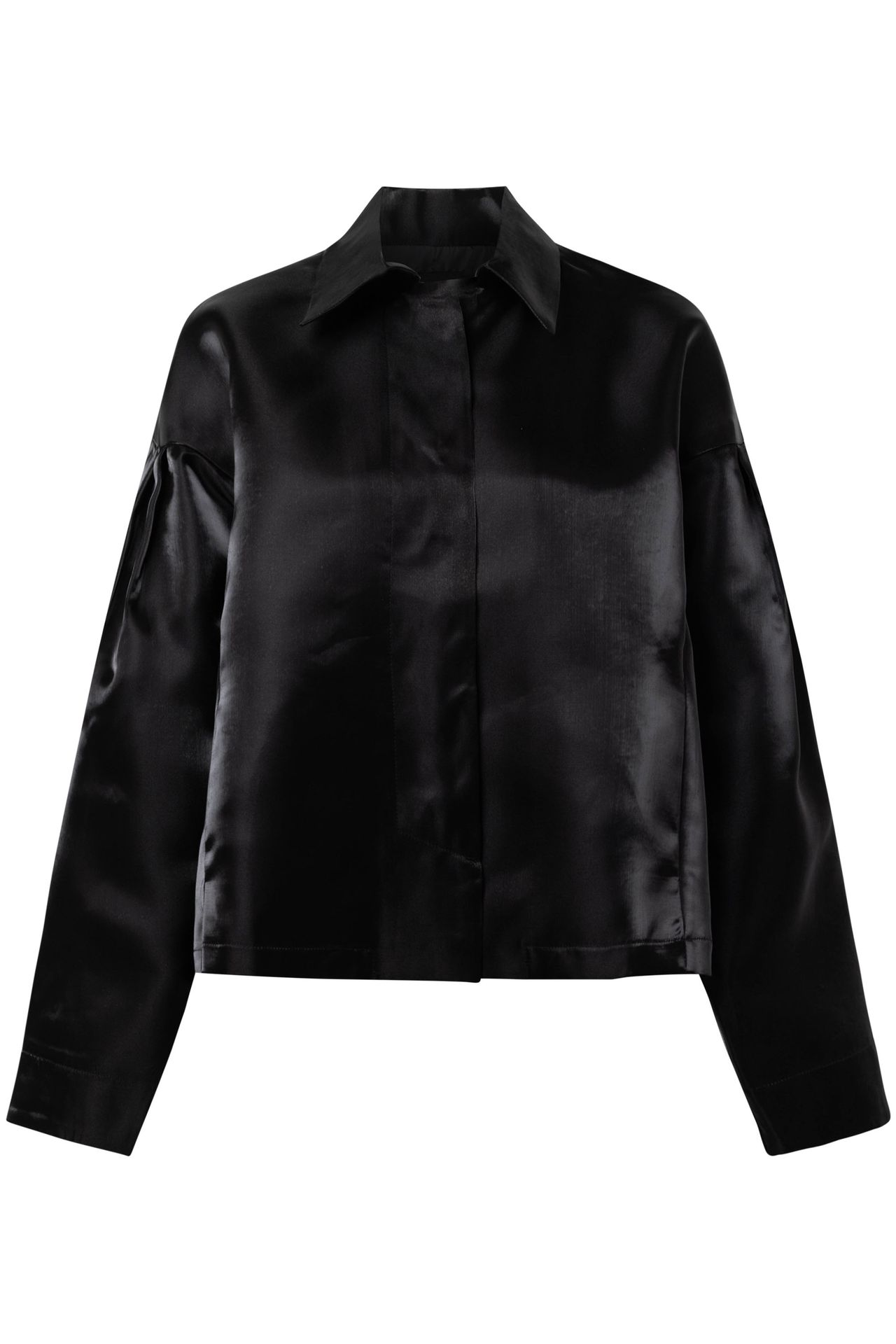  Zwarte shiny blazer black 215899-001-46-48