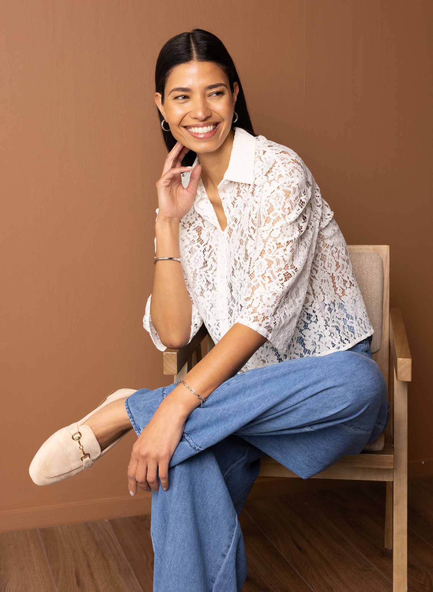 Norah Off-white kanten blouse off-white 215914-101