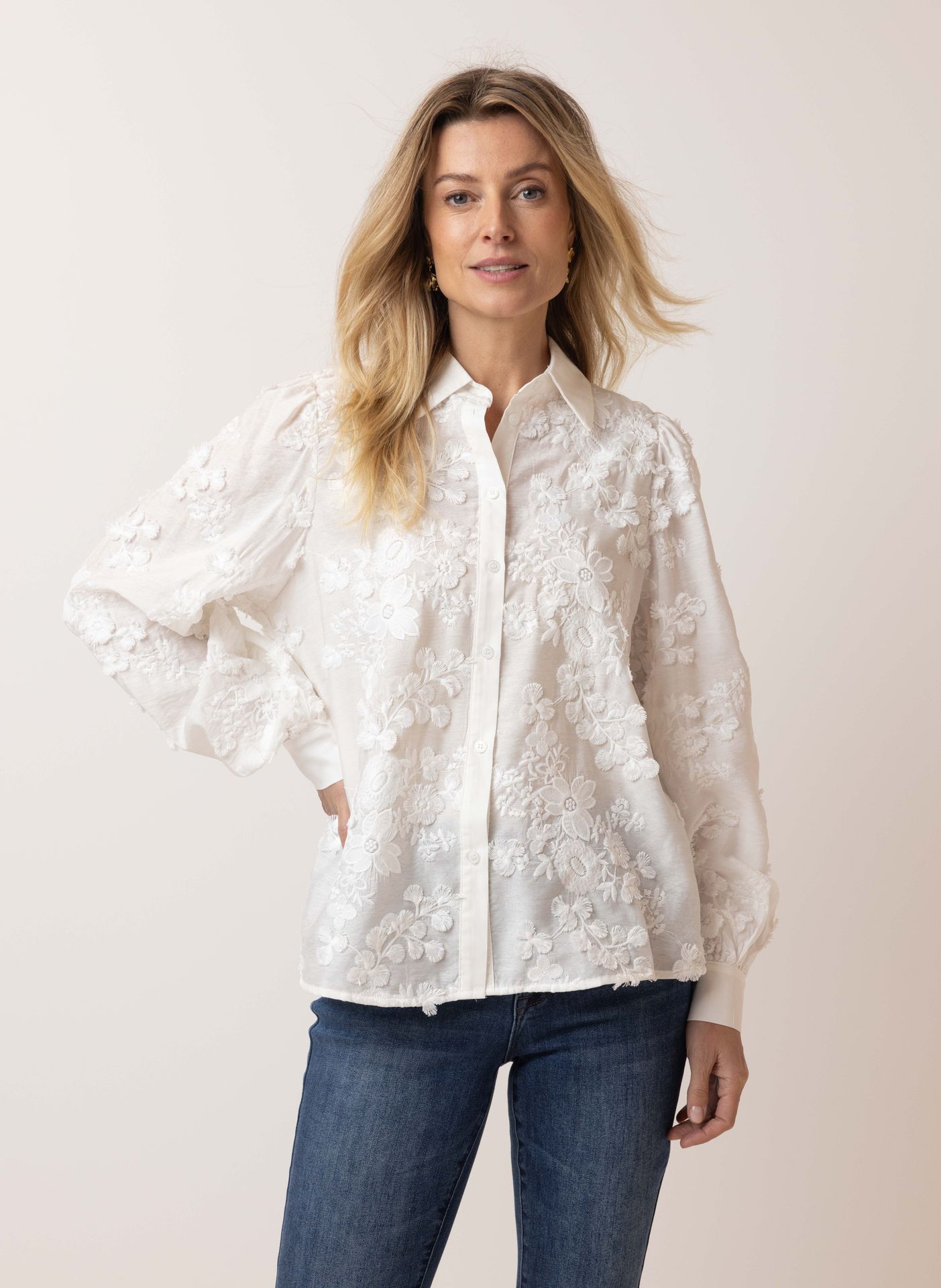 Norah Witte blouse white 215922-100