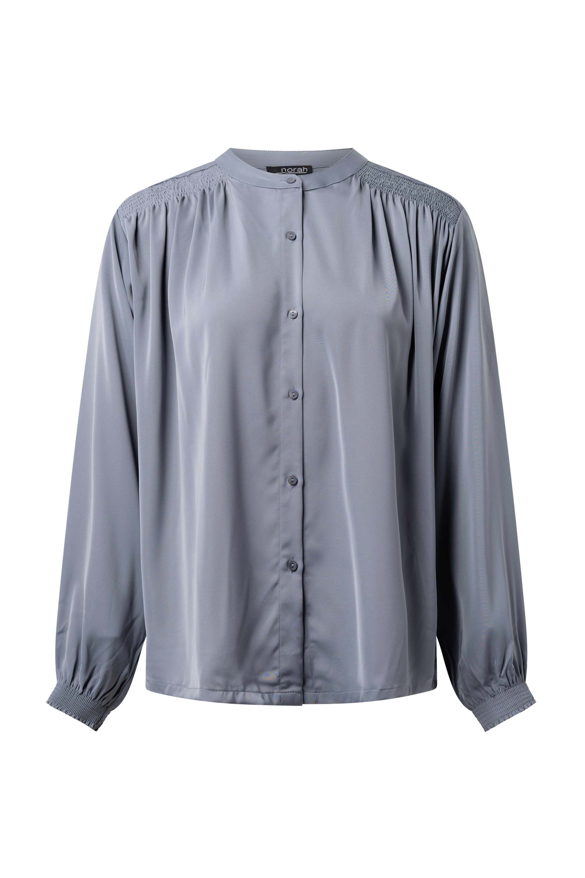 Norah Grijze blouse met subtiele glans grey 215927-045