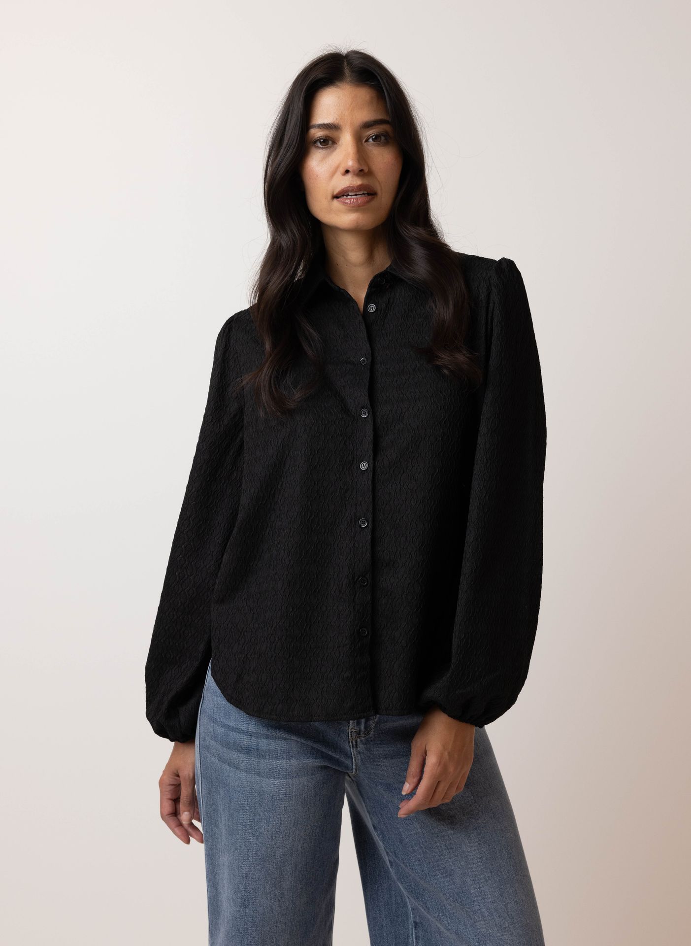  Zwarte blouse black 215929-001-46