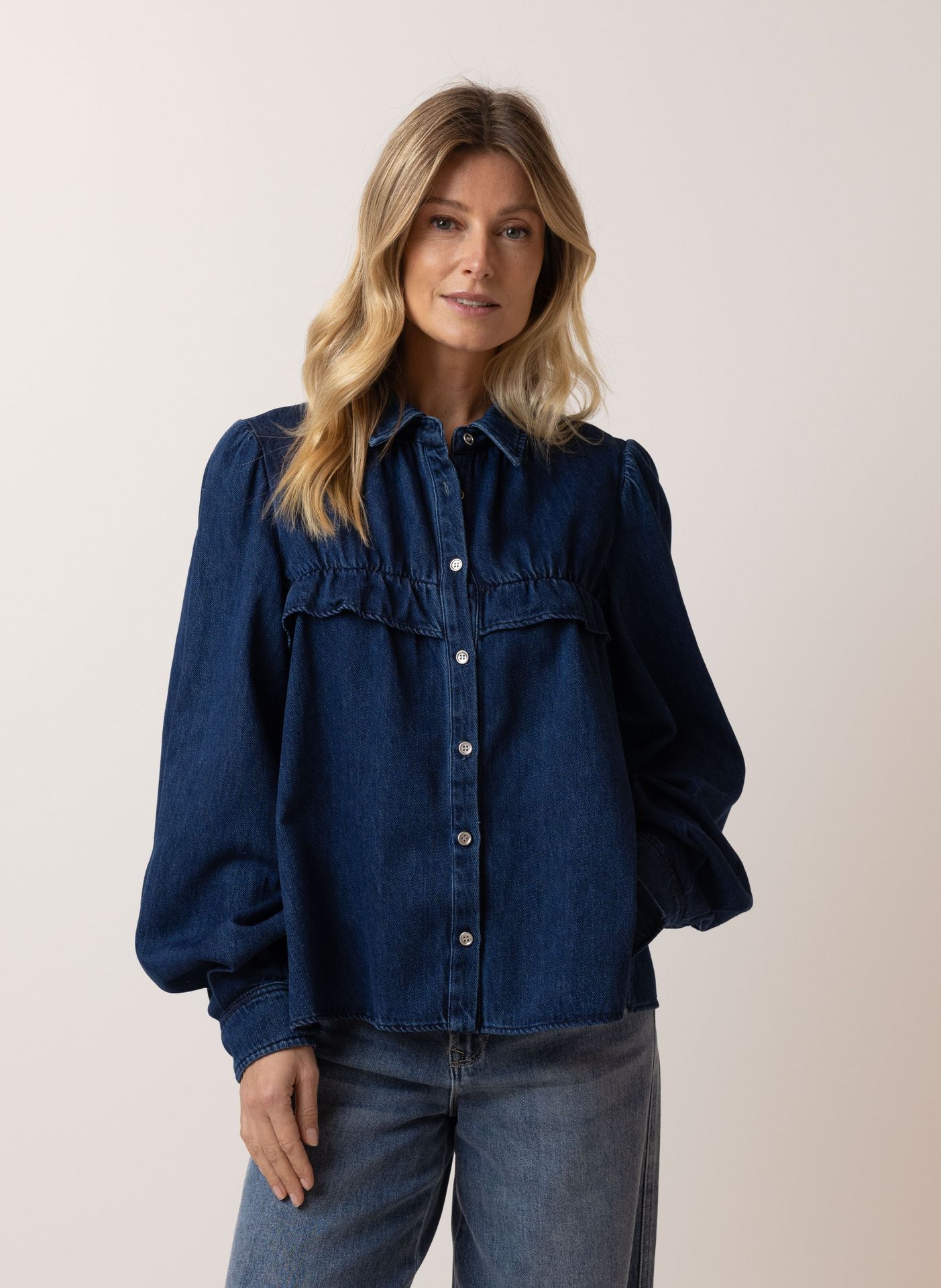 Norah Denim blouse dark blue 215971-499