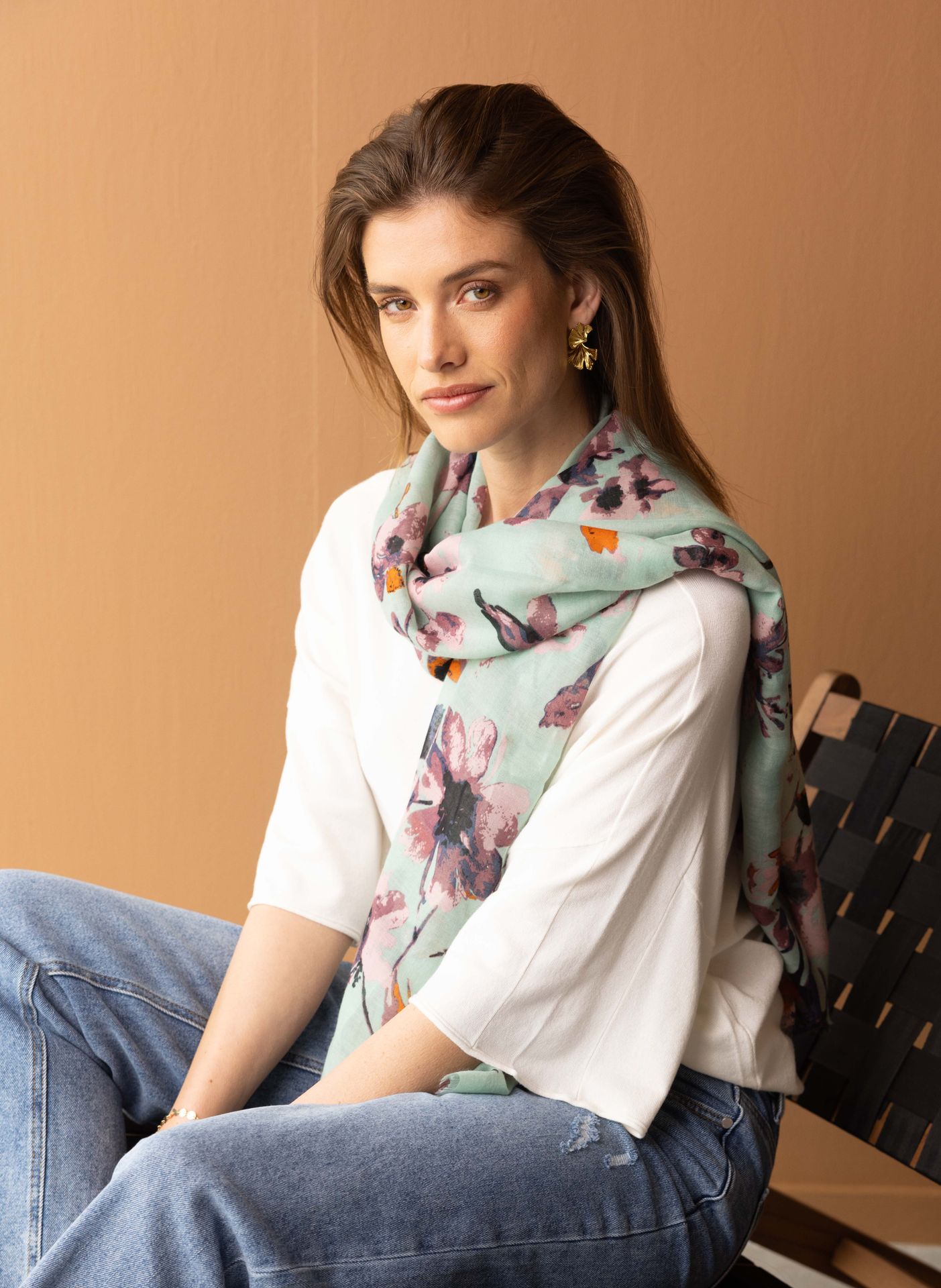 Norah Mintkleurige sjaal mint 215989-502