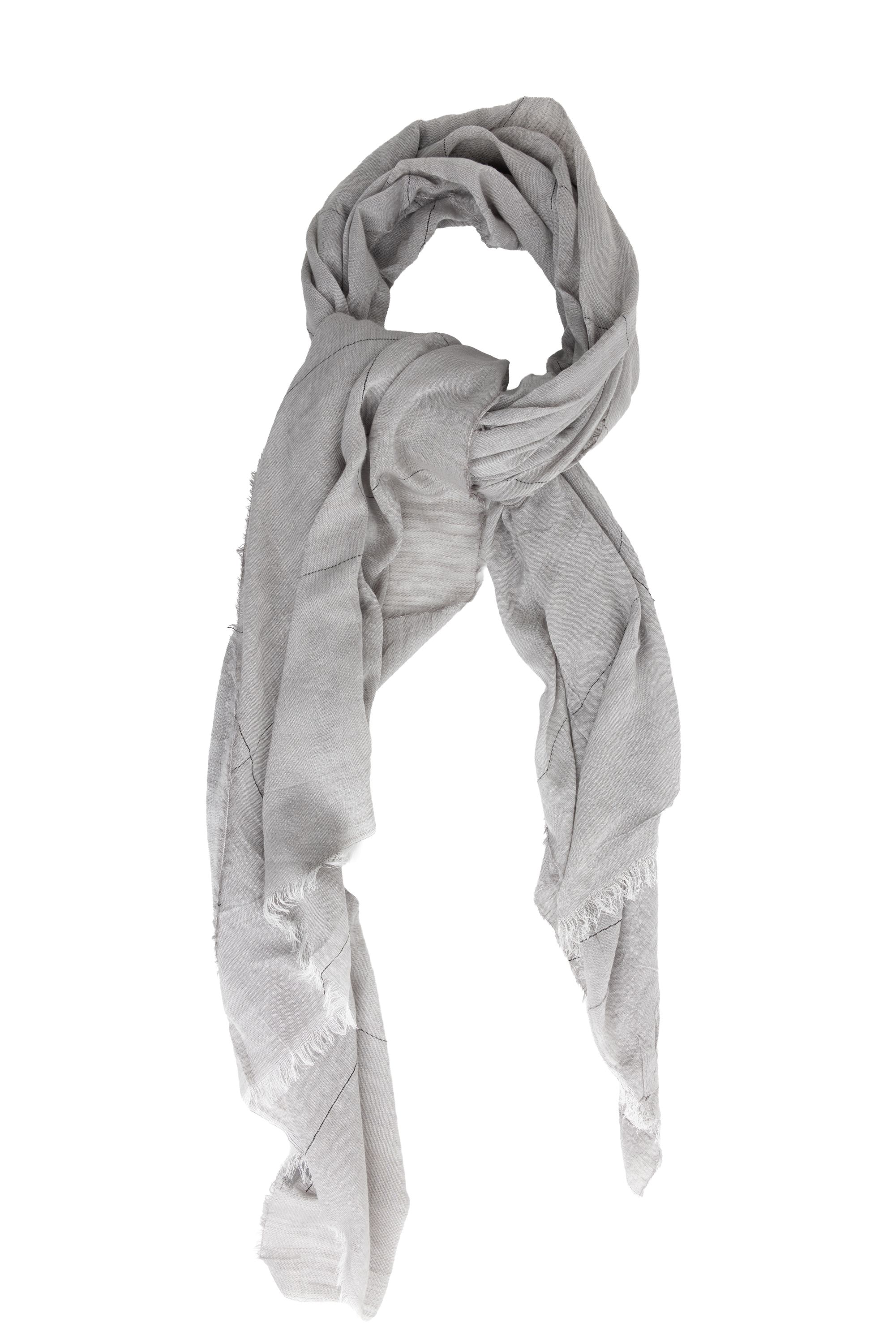 Norah Lichtgrijze fijngeweven sjaal grey 216042-045