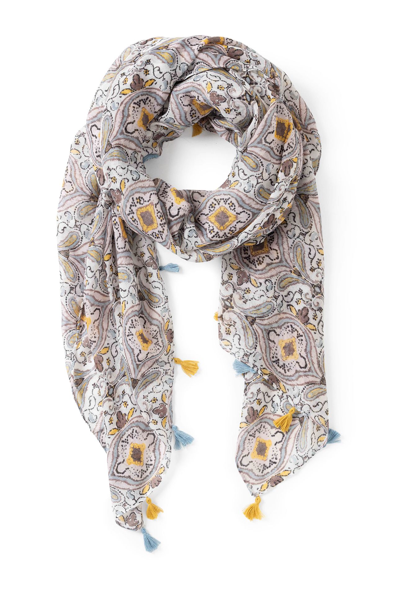Norah Meerkleurige sjaal mauve multicolor 216072-808