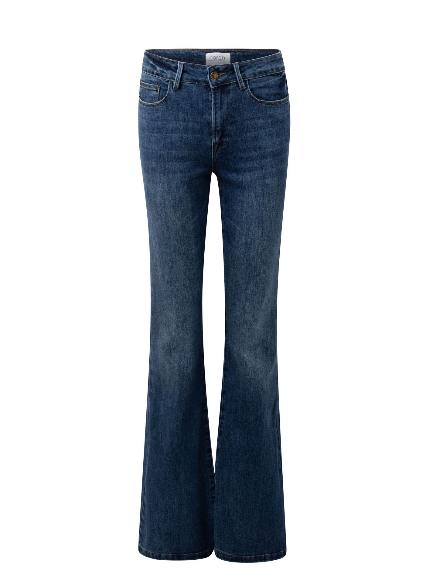 Norah Donkerblauwe flared jeans denim blue 216131-472