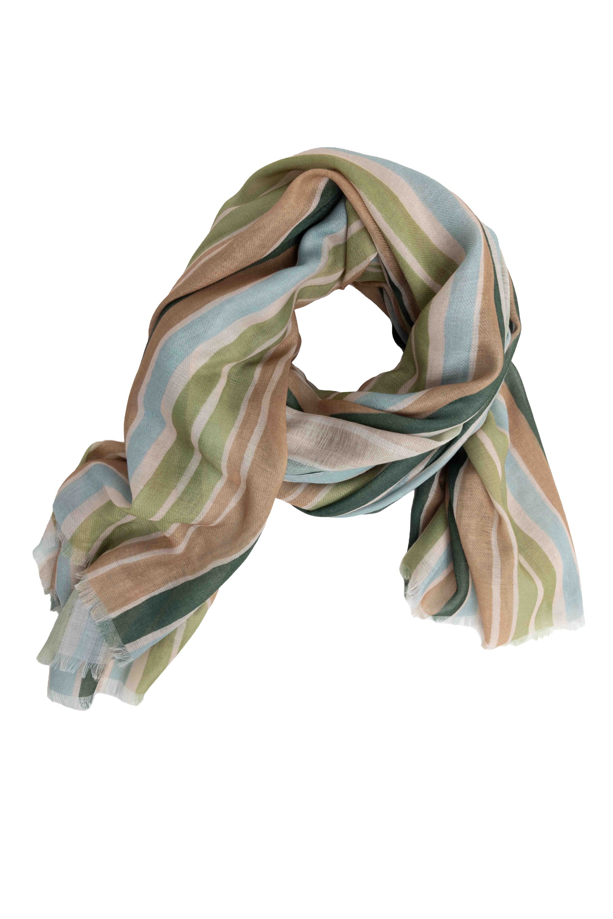 Norah Gestreepte kleurrijke sjaal blue multicolor 216148-420