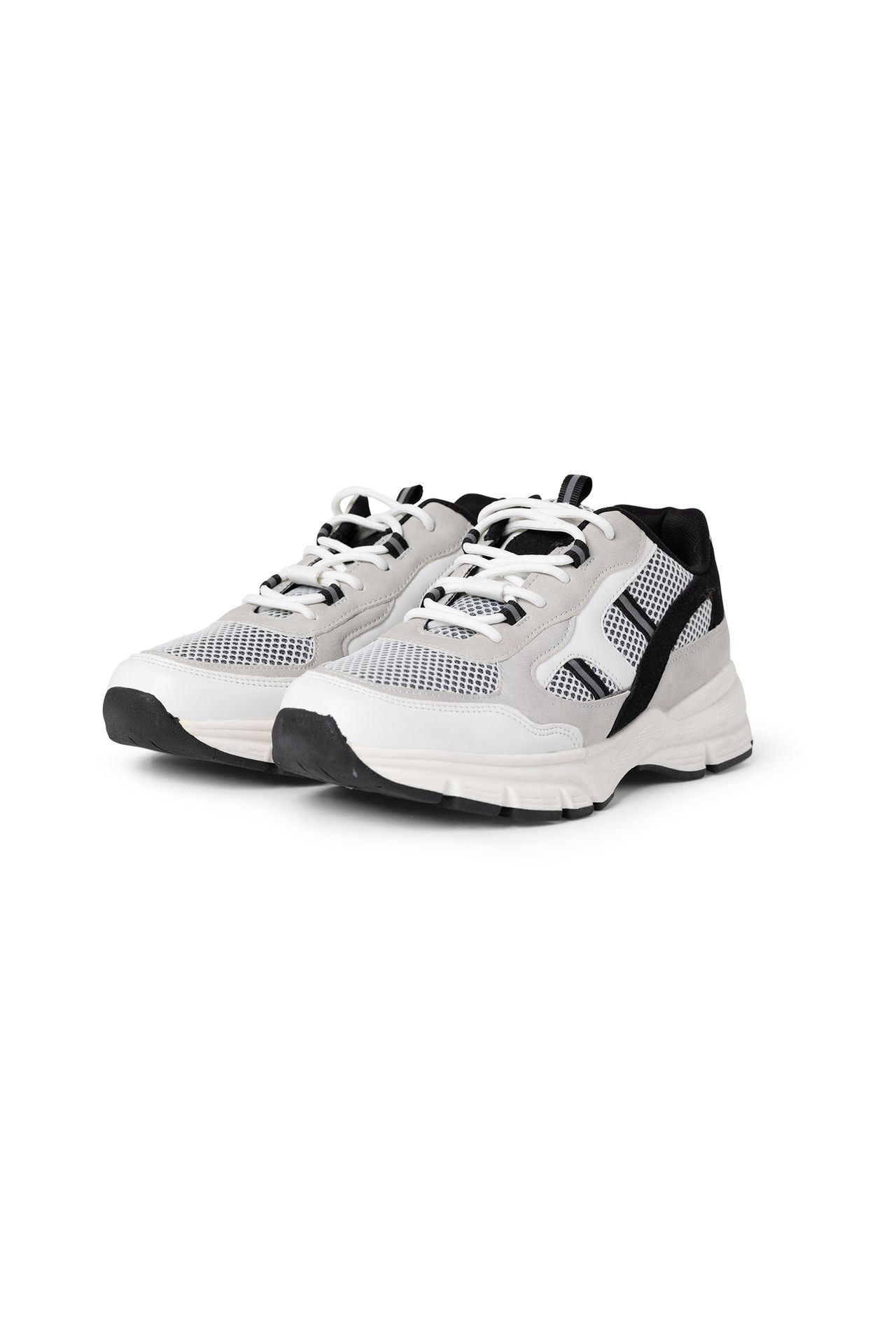 Norah Zwart/wit sneakers white/black 216159-131