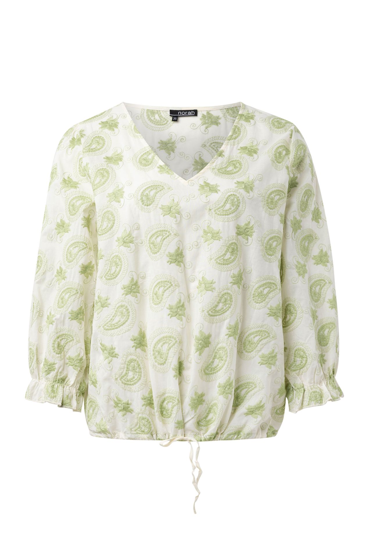 Norah Ecru blouse ecru/green 216184-175