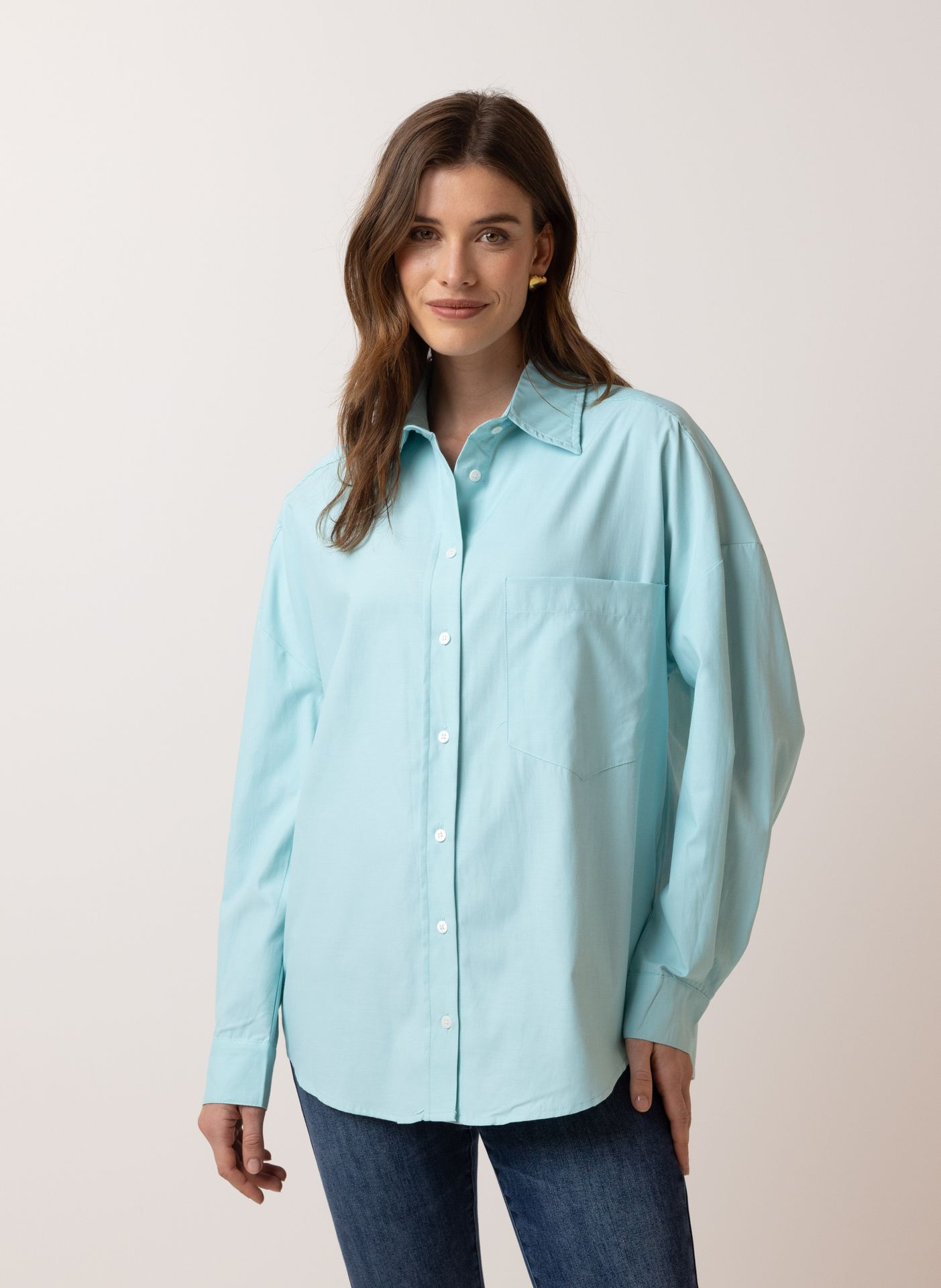 Norah Licht turquoise blouse baby blue 216185-402