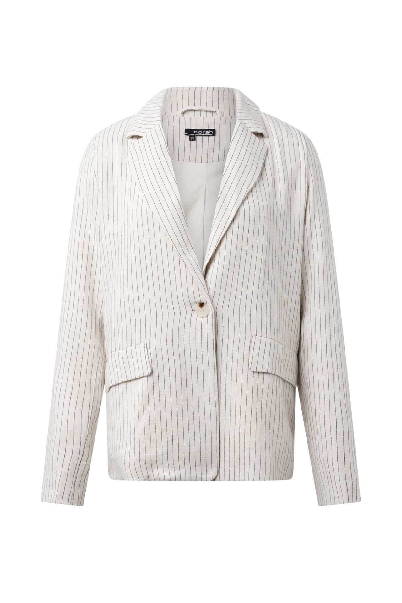 Norah Gestreepte blazer ecru/black 216204-170