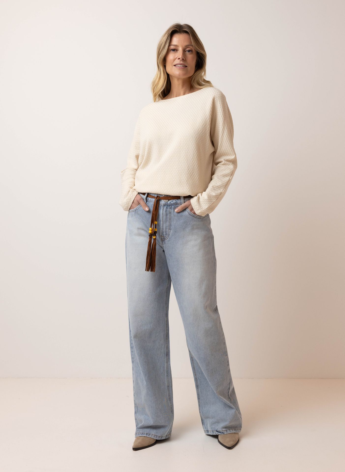 Norah Lichte wijde jeans light blue 216213-401