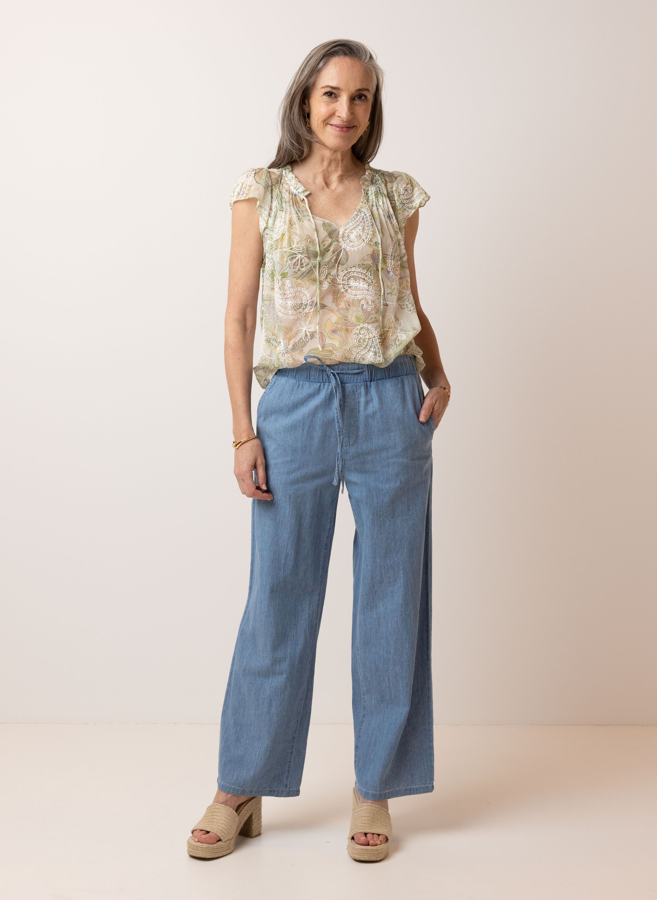 Norah Loose jeans | Middenblauw  denim blue 216219-472