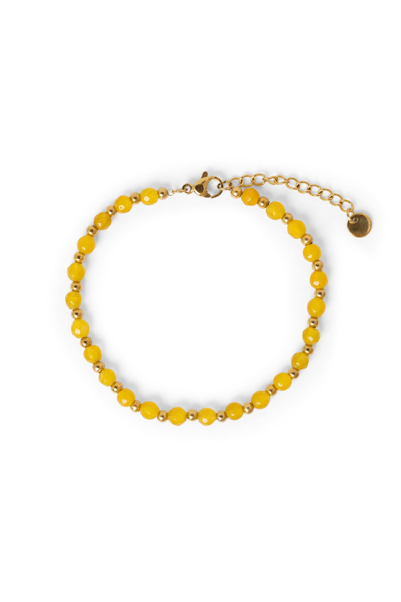 Norah Armband met gele kraaltjes gold 216272-199