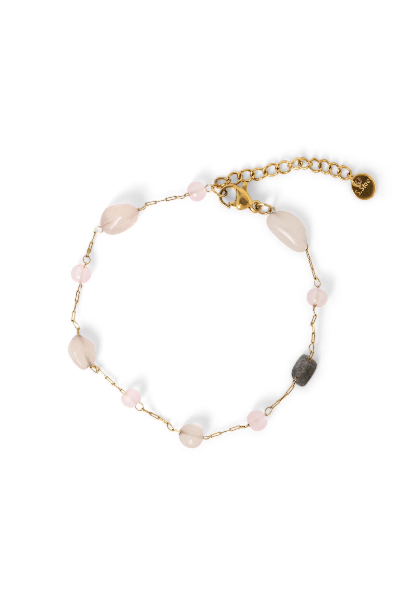 Norah Armband met lichtroze kraaltjes gold 216278-199