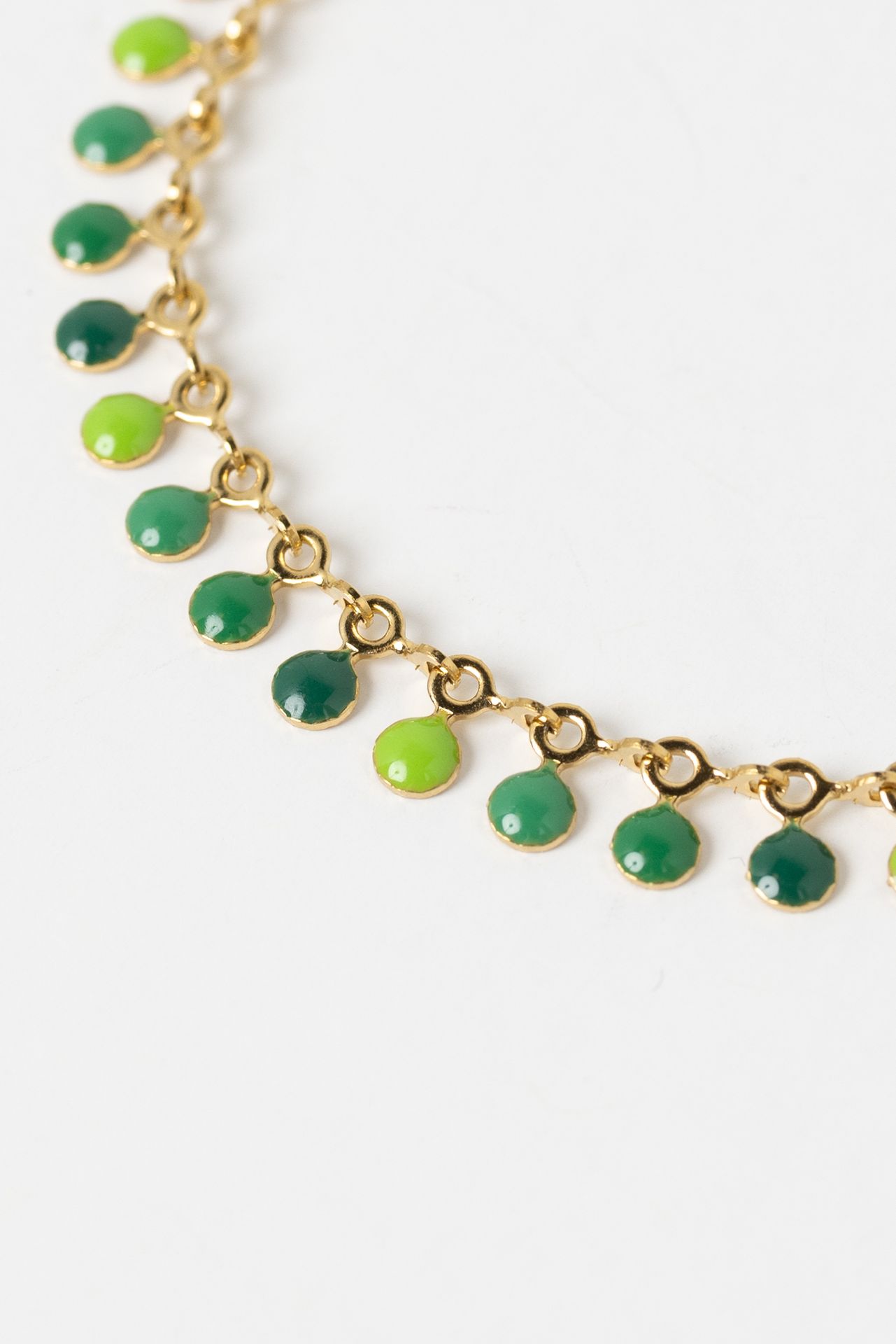 Norah Goude armband met groene bedels gold 216279-199