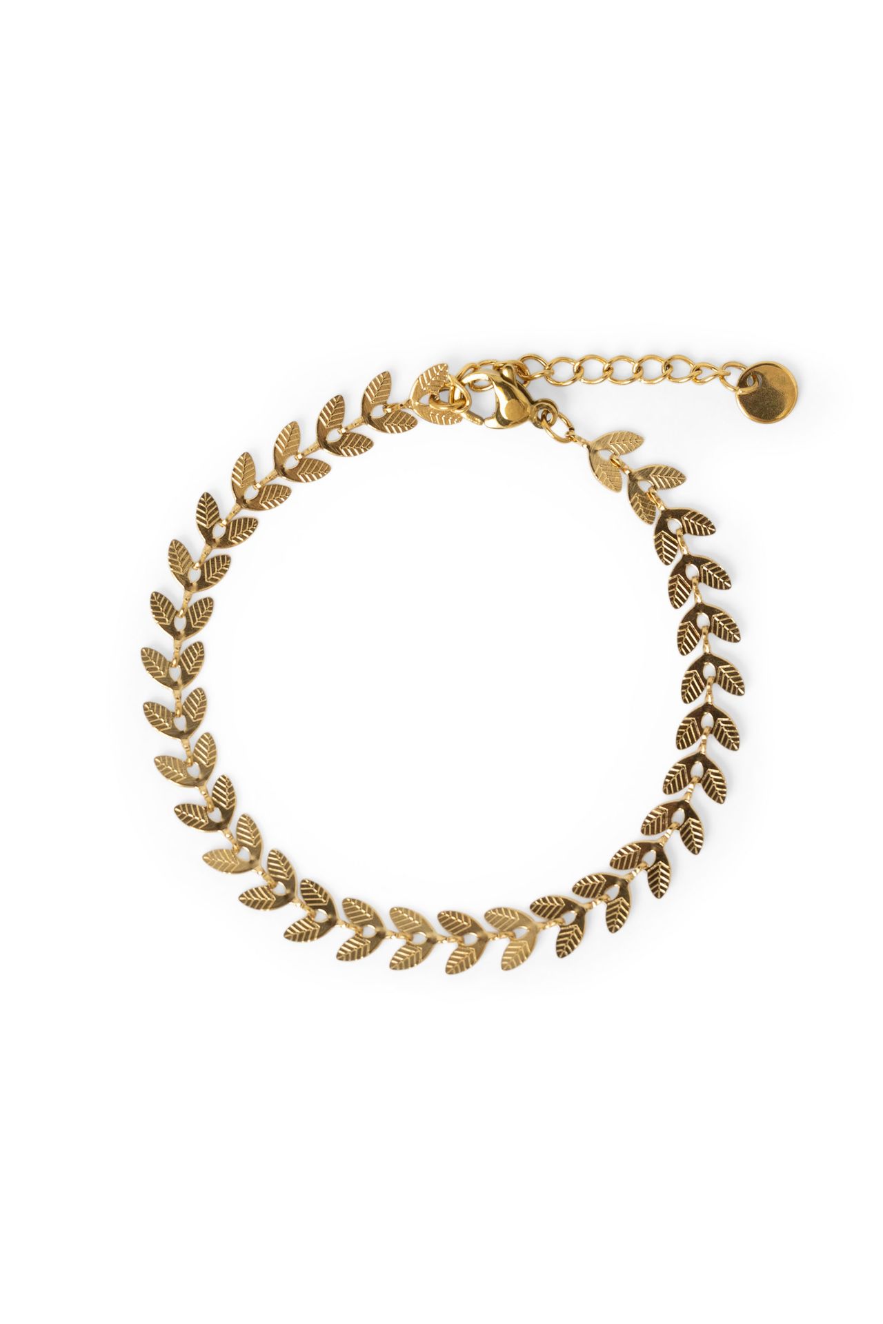 Norah Platte armband met hartjes gold 216290-199