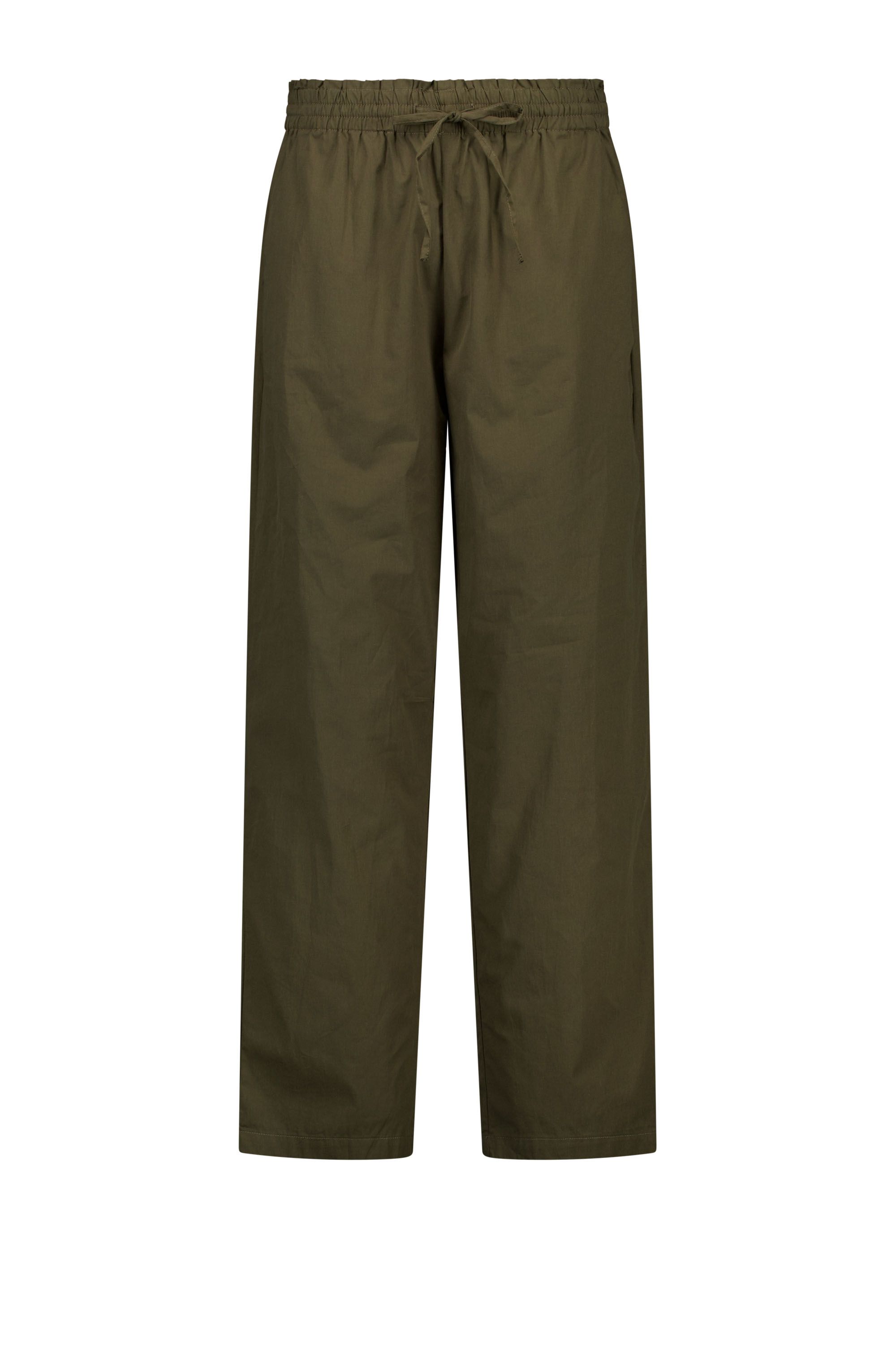Norah Straight fit broek | Groen army green 216300-595