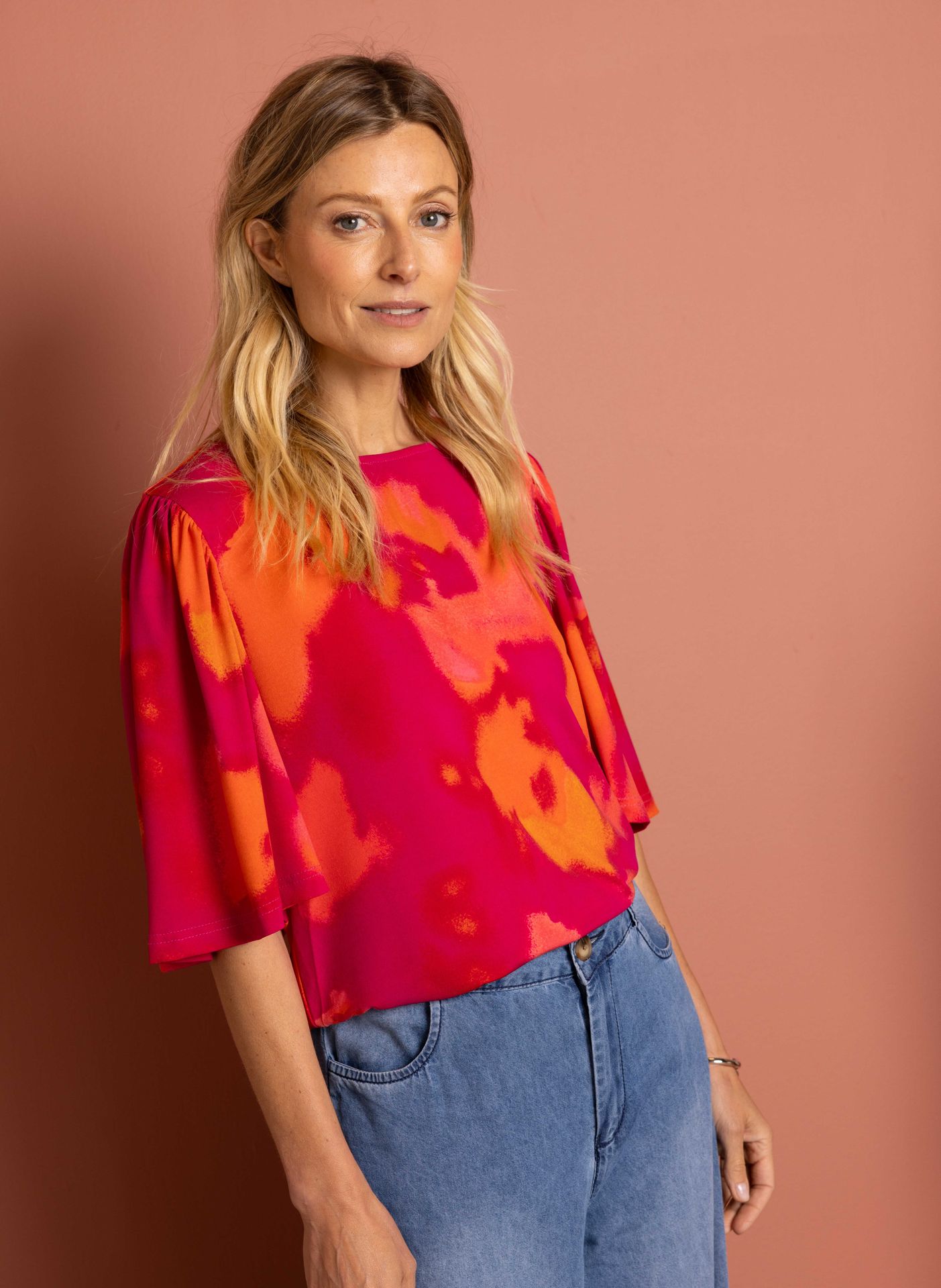 Norah Meerkleurig shirt rose multicolor 216325-910
