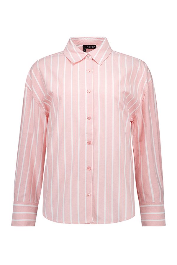 Norah Roze/wit gestreepte blouse pink/white 216328-931