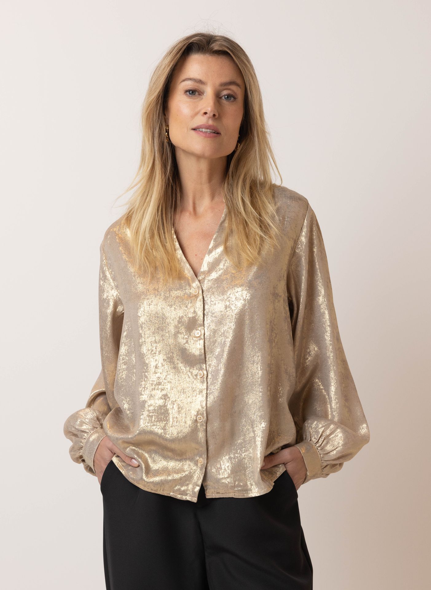 Norah Gouden blouse gold 216329-199