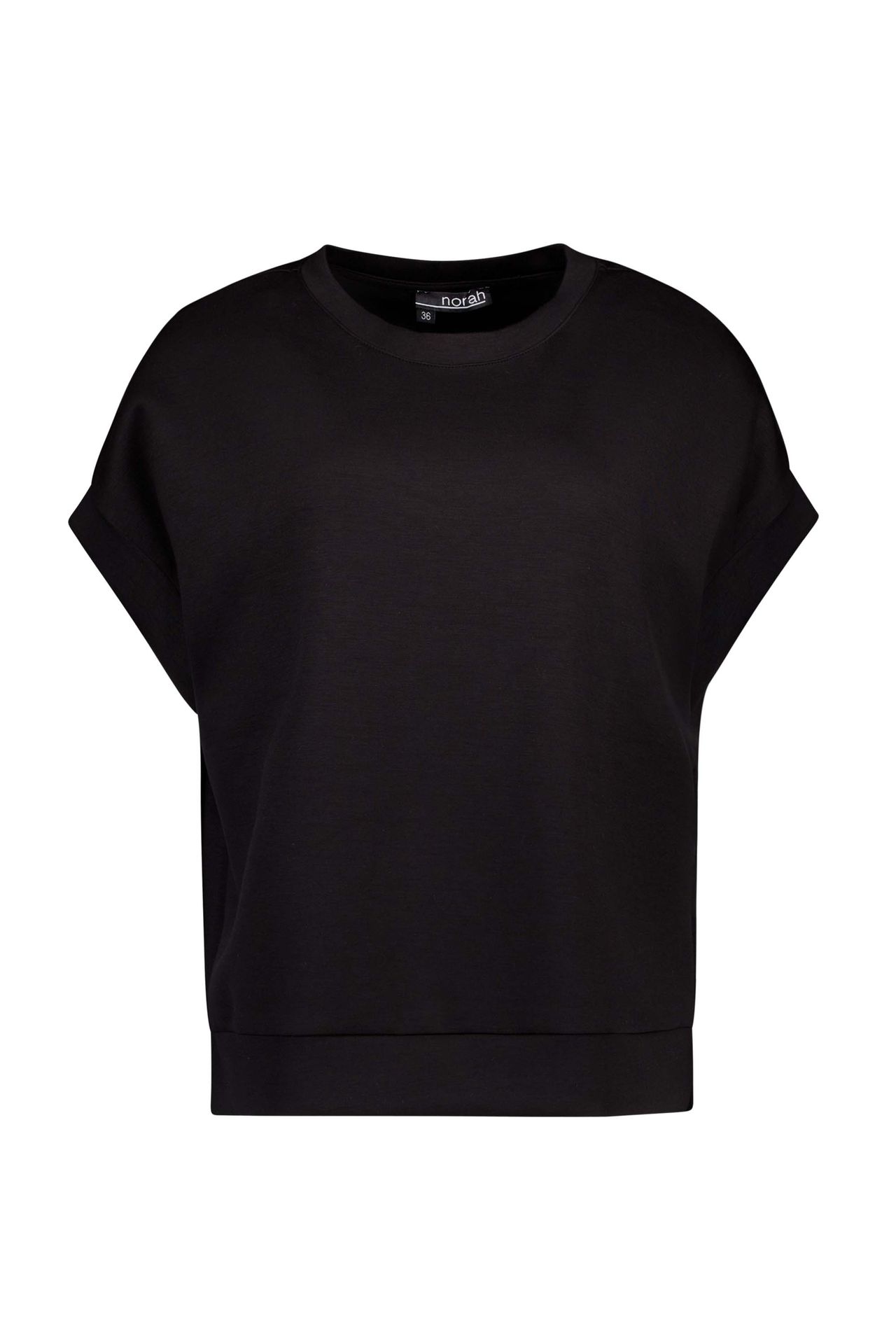 Norah Zwart shirt met splits black 216331-001-40