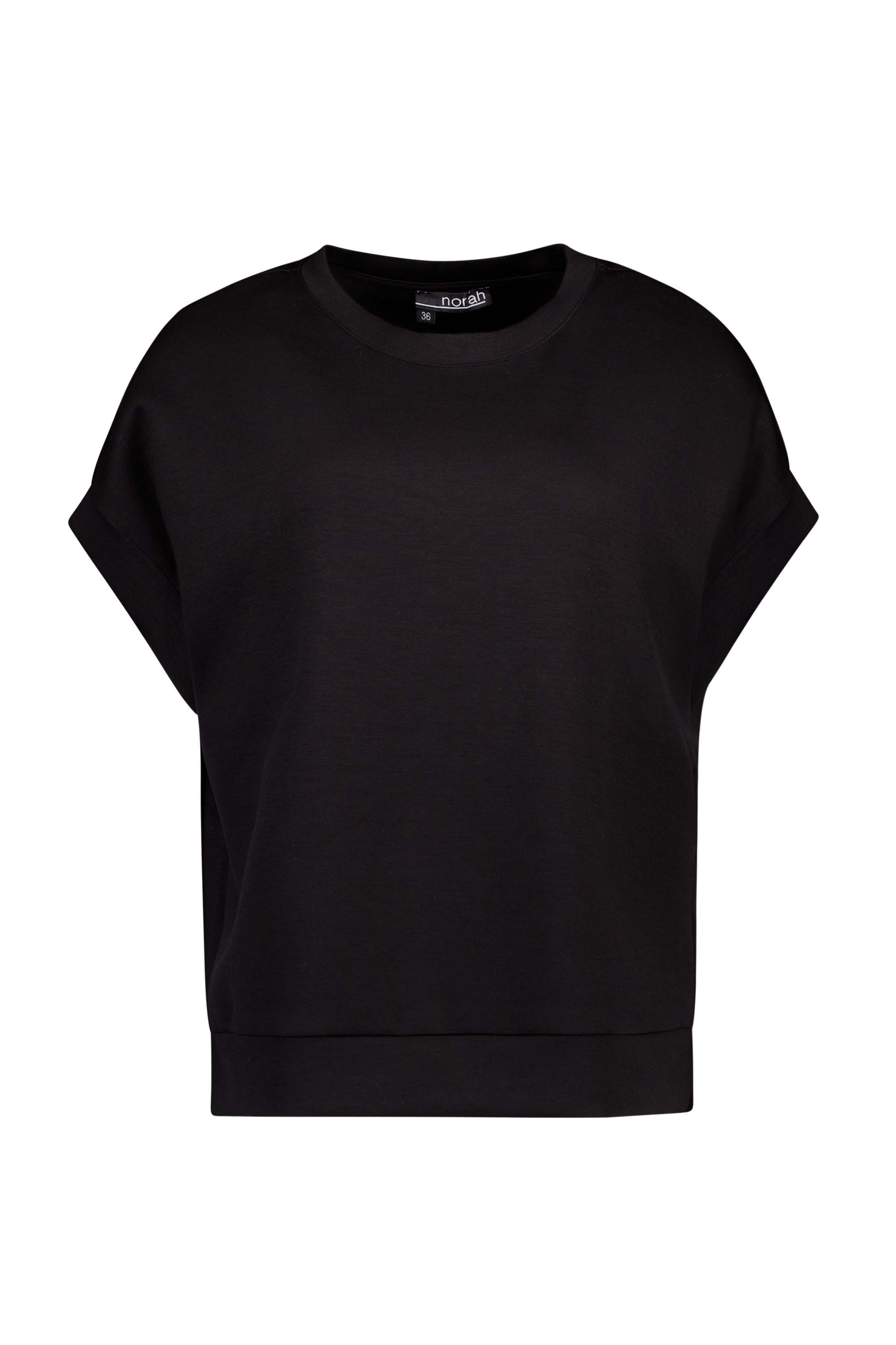 Norah Zwart shirt met splitten black 216331-001-42