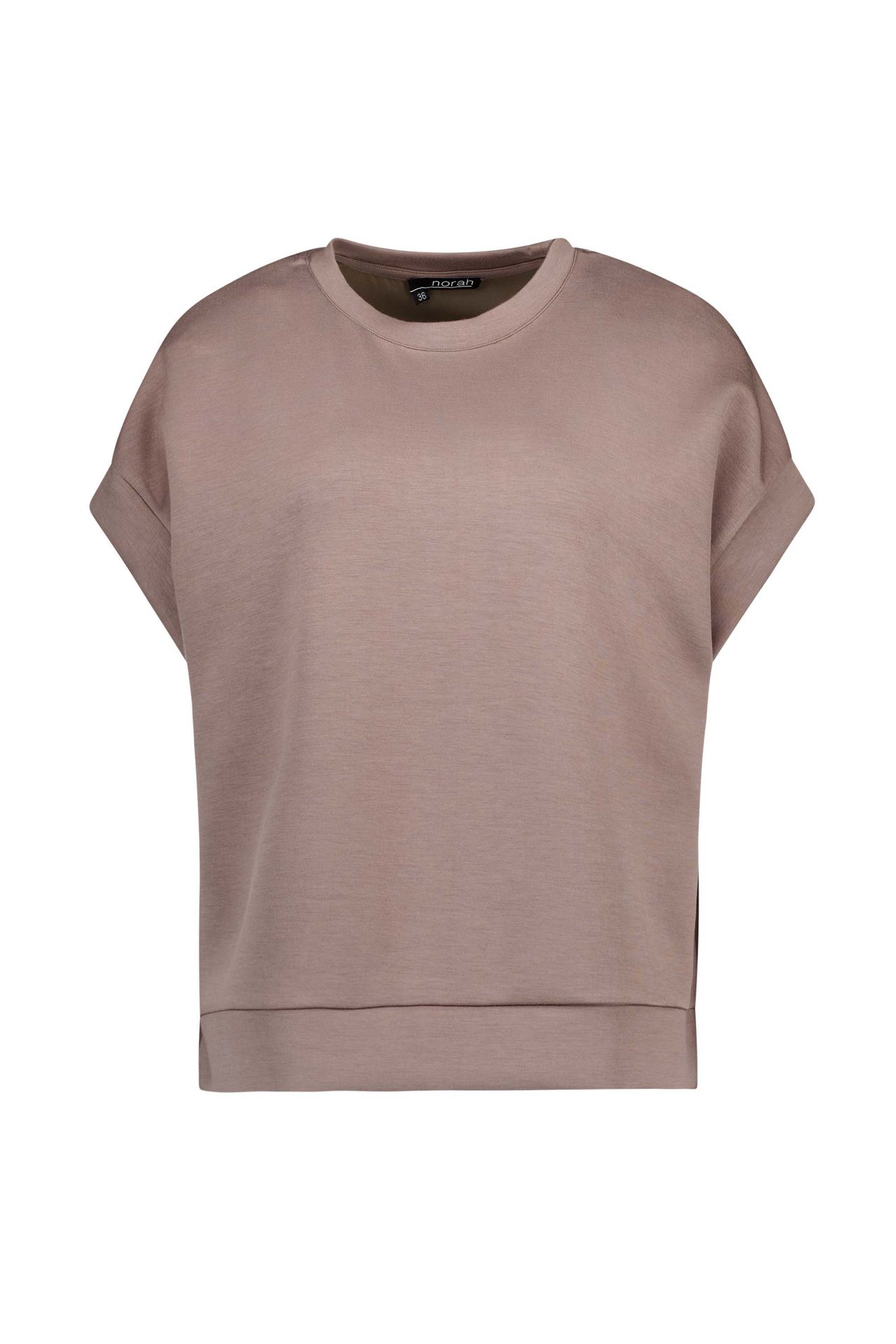 Norah Taupe shirt met splits taupe 216331-204-40