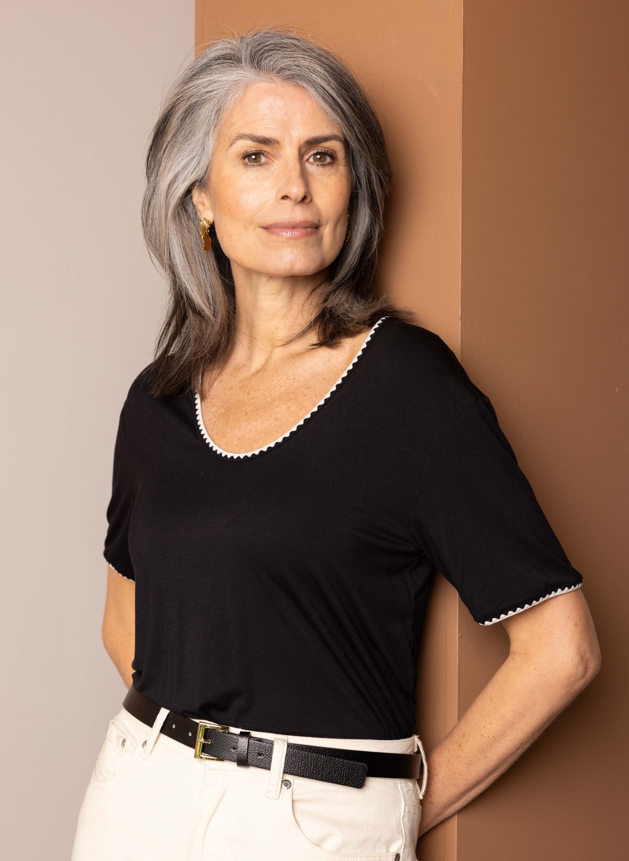 Norah Zwart shirt black 216340-001-40