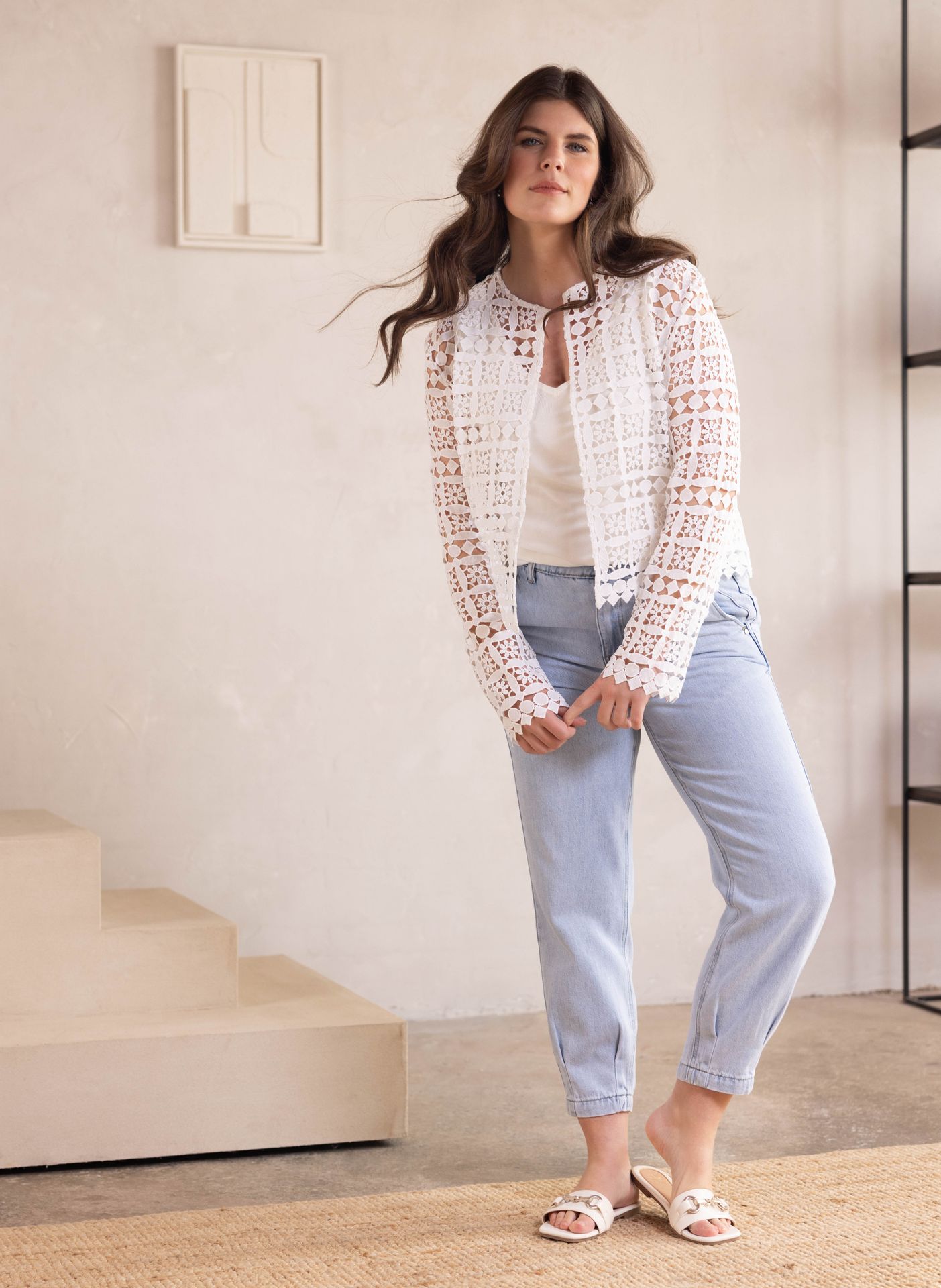 Norah Losse lichtblauwe jeans denim blue 216362-472