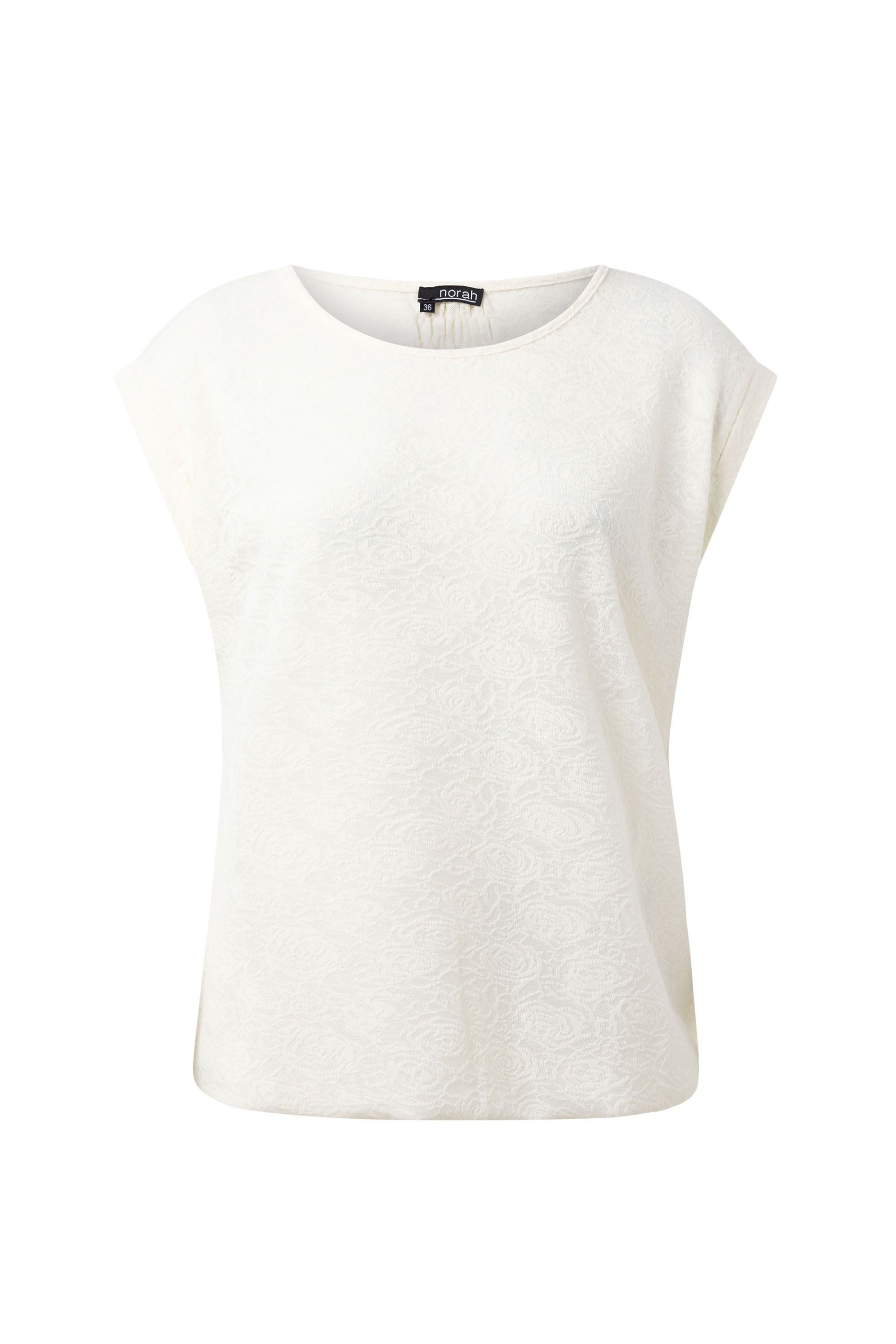 Norah Ecru shirt met structuur ecru 216364-102