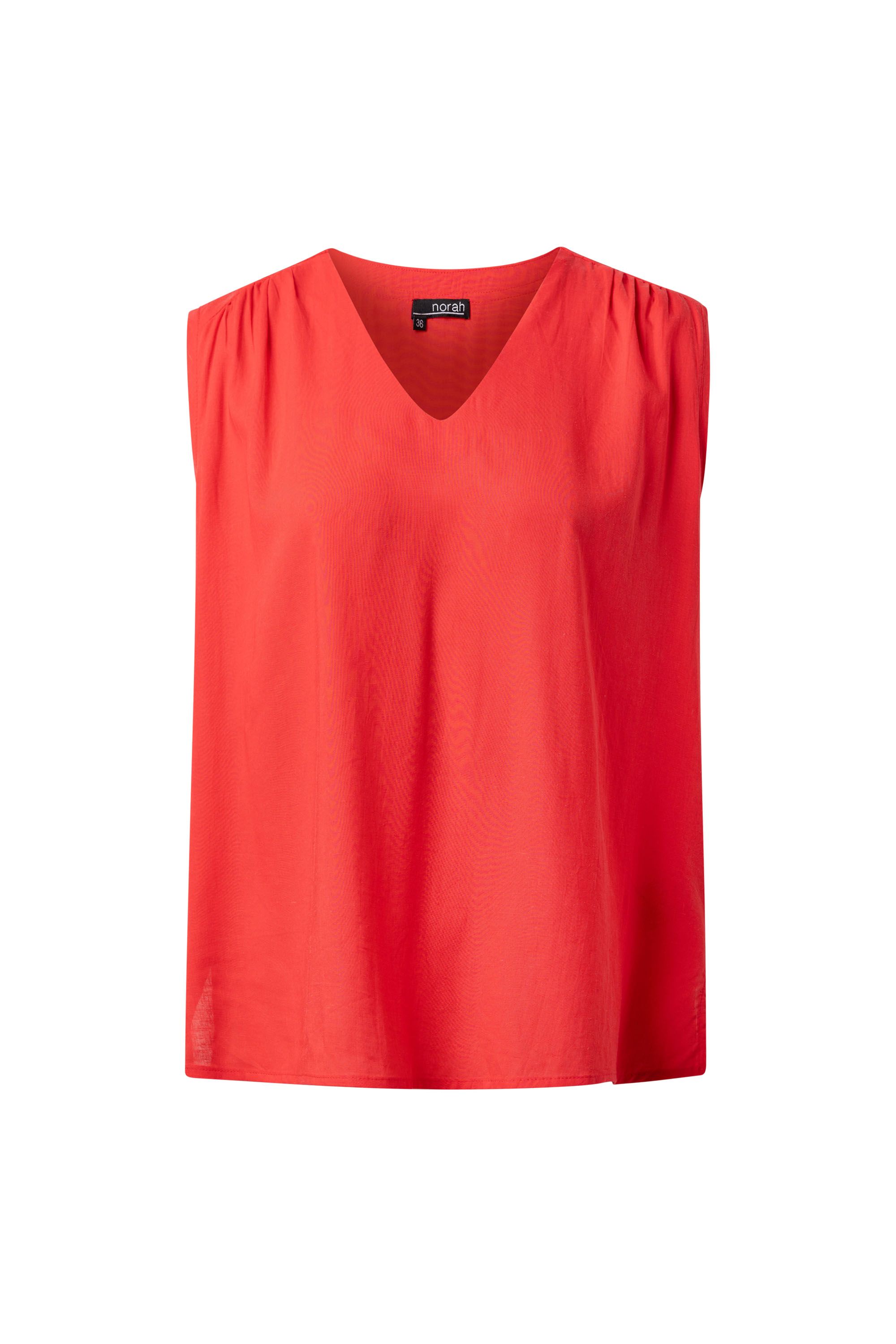 Norah Rode top met V-hals red 216369-600