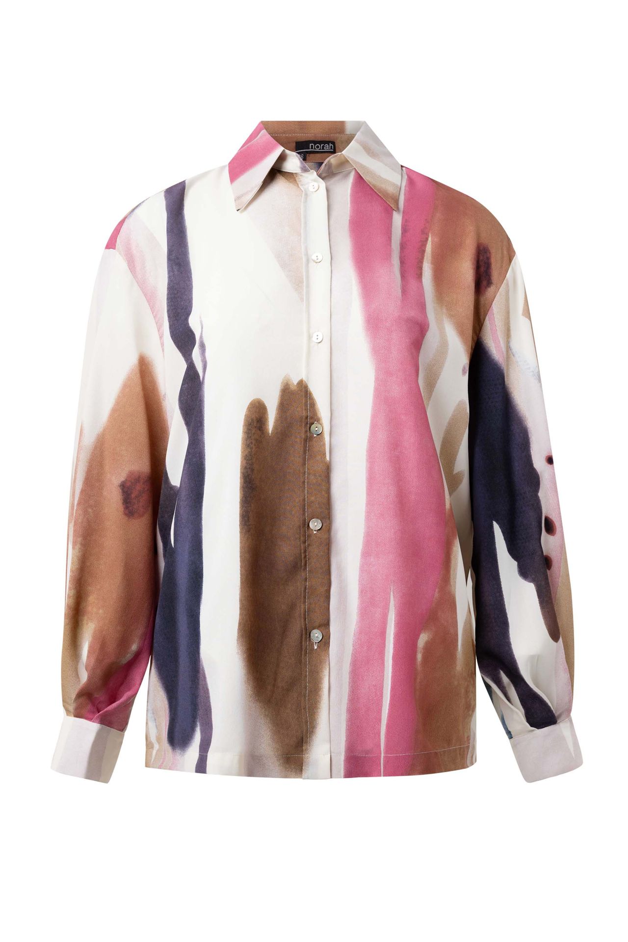 Norah Kleurrijke blouse met klassieke kraag multicolor 216372-002-34