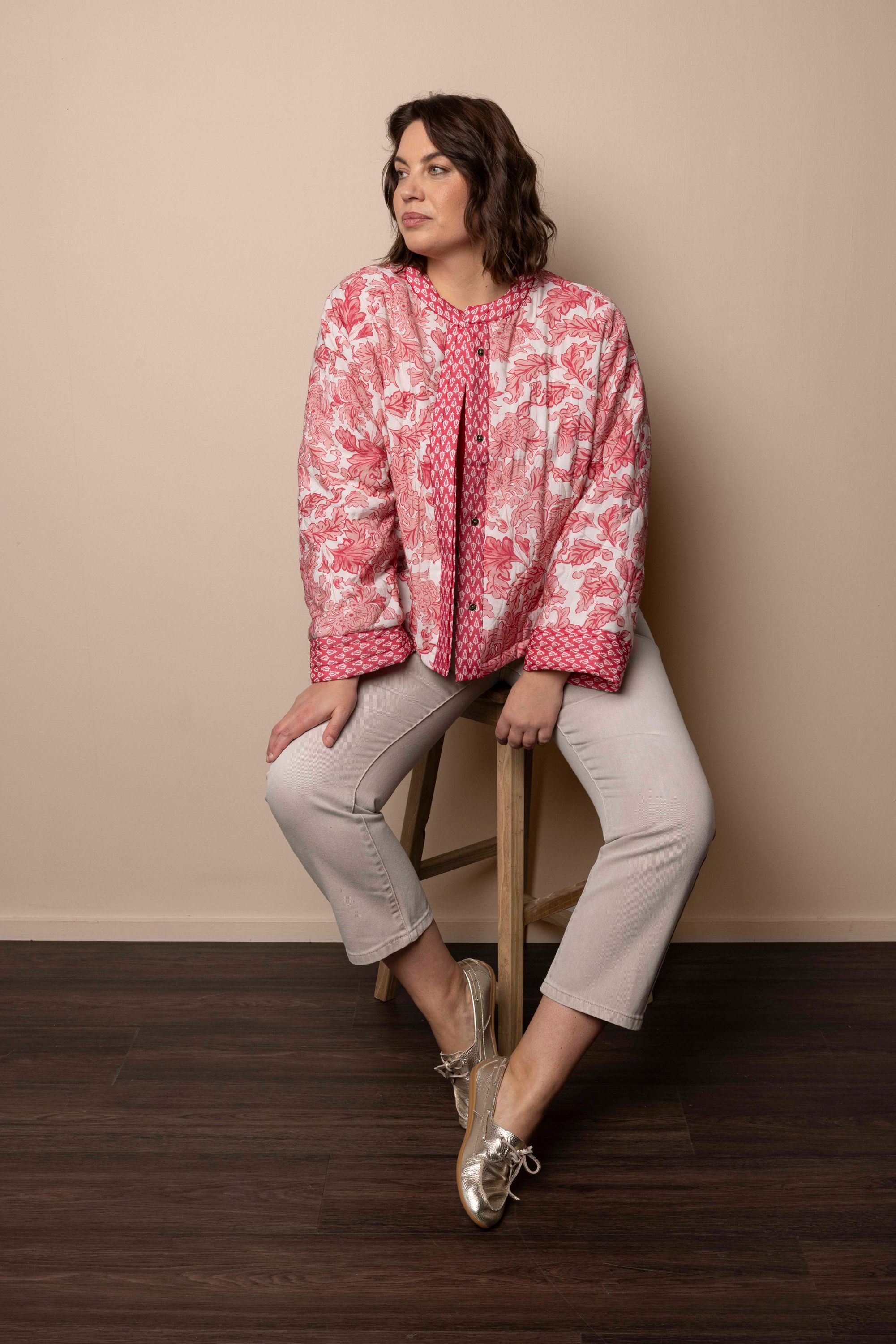 Norah Straight jeans | Zandkleurig | Cropped sand 216385-110