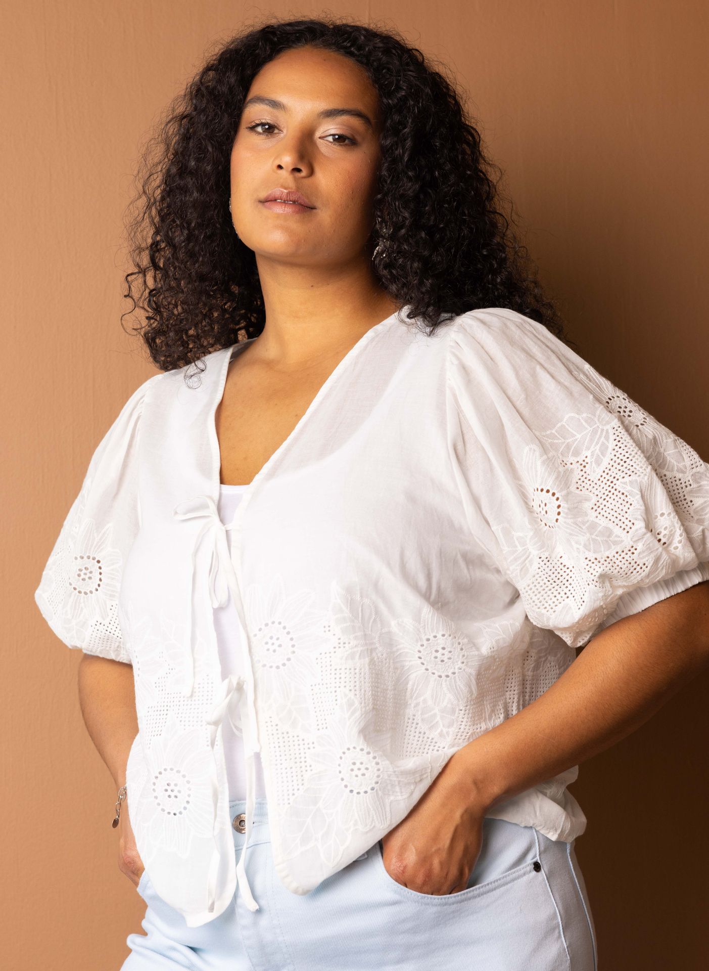 Norah Off-white blouse off-white 216404-101