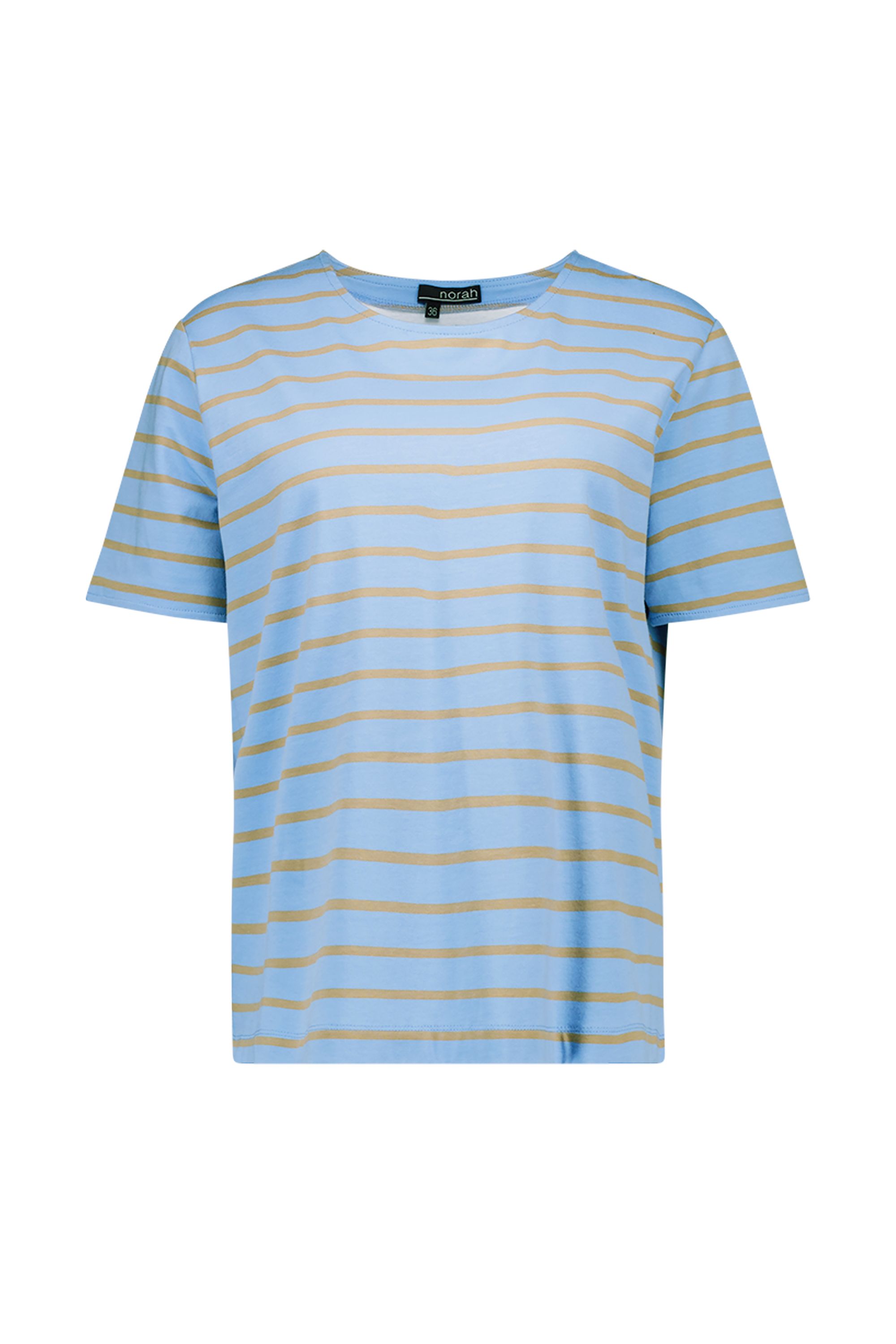 Norah Blauw gestreept shirt blue/ecru 216413-441