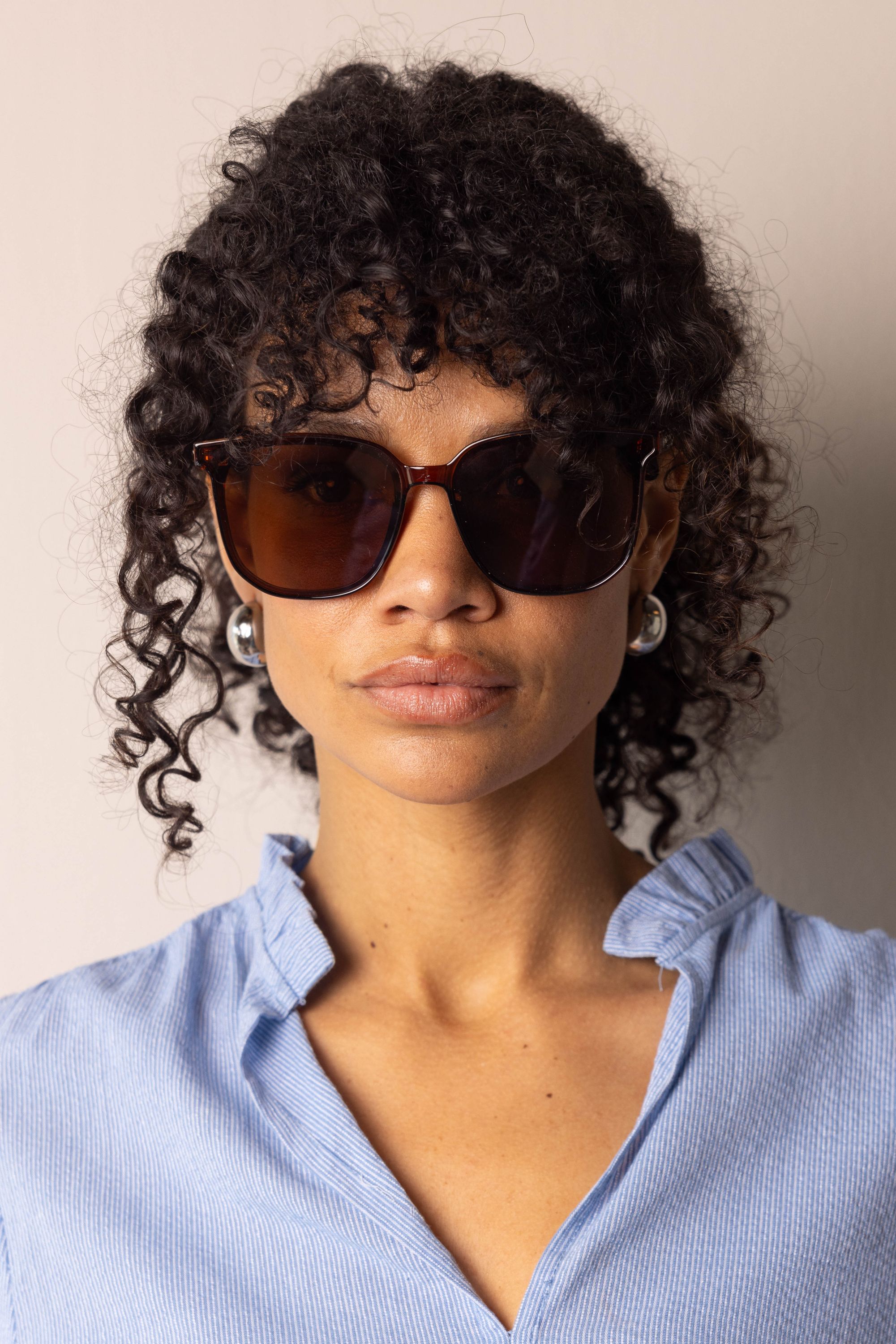 Norah Bruine zonnebril brown melange 216430-250