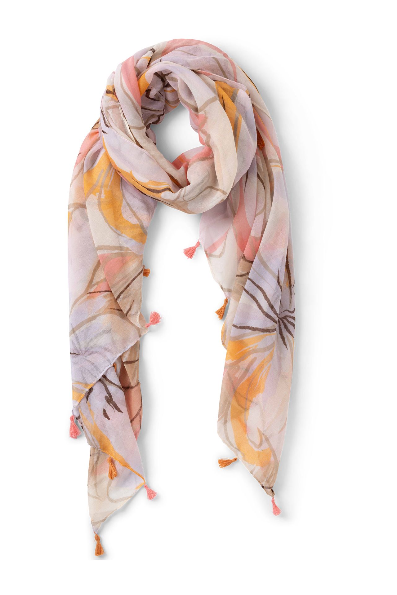 Norah Meerkleurige sjaal white multicolor 216438-120