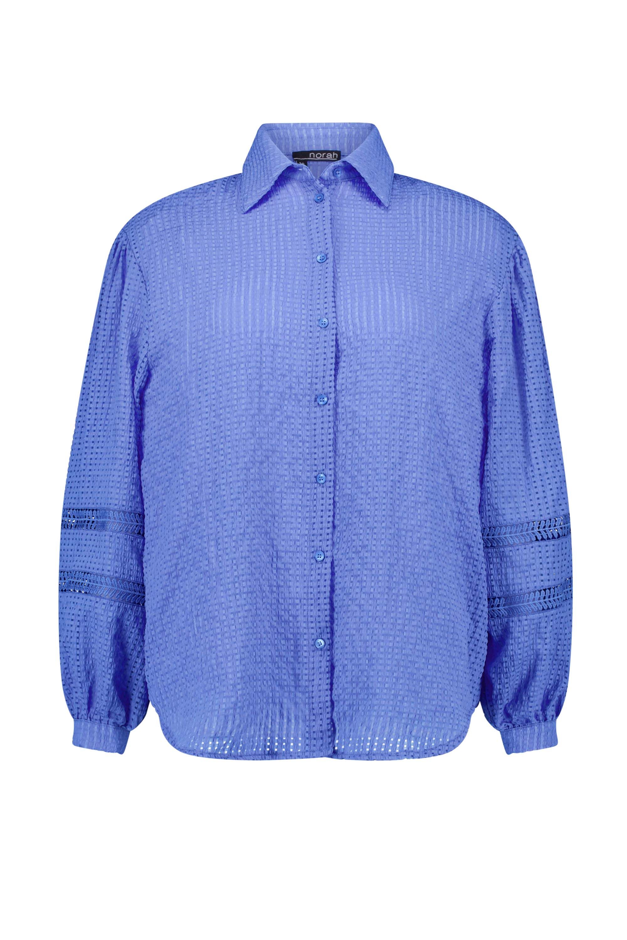 Norah Blouse met ruitpatroon royal blue 216477-466