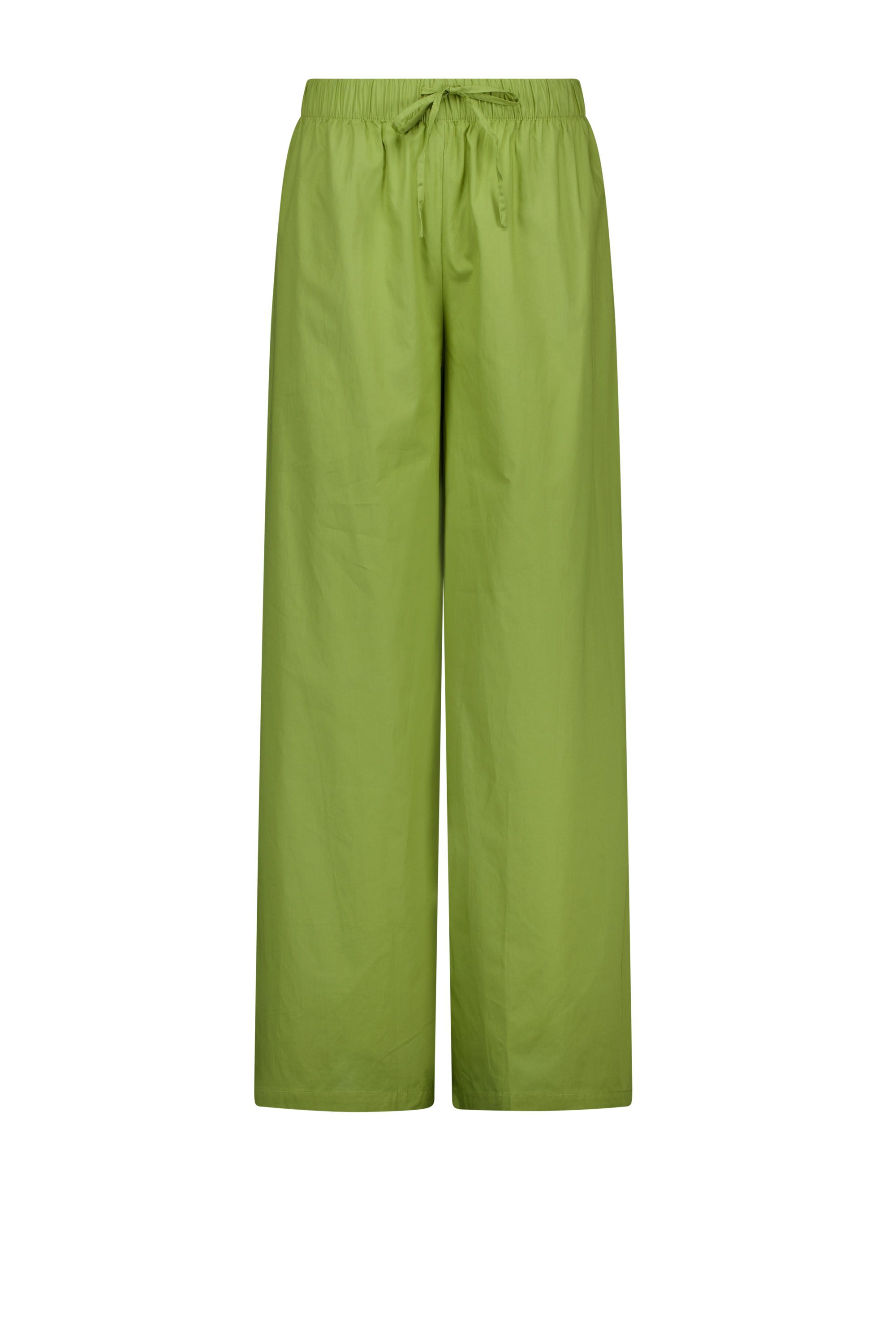 Norah Wide fit broek | Groen light olive 216490-596