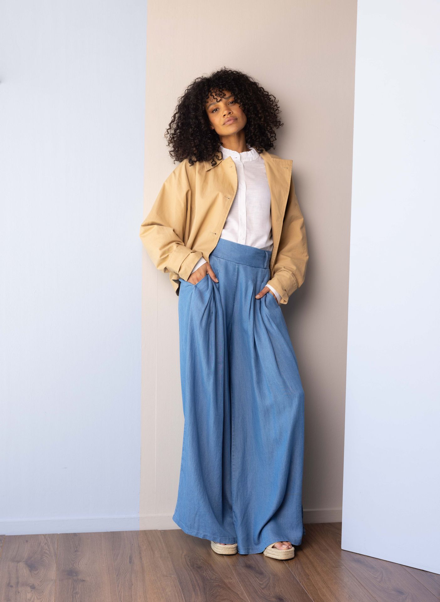 Norah Zandkleurige jas sand 216505-110