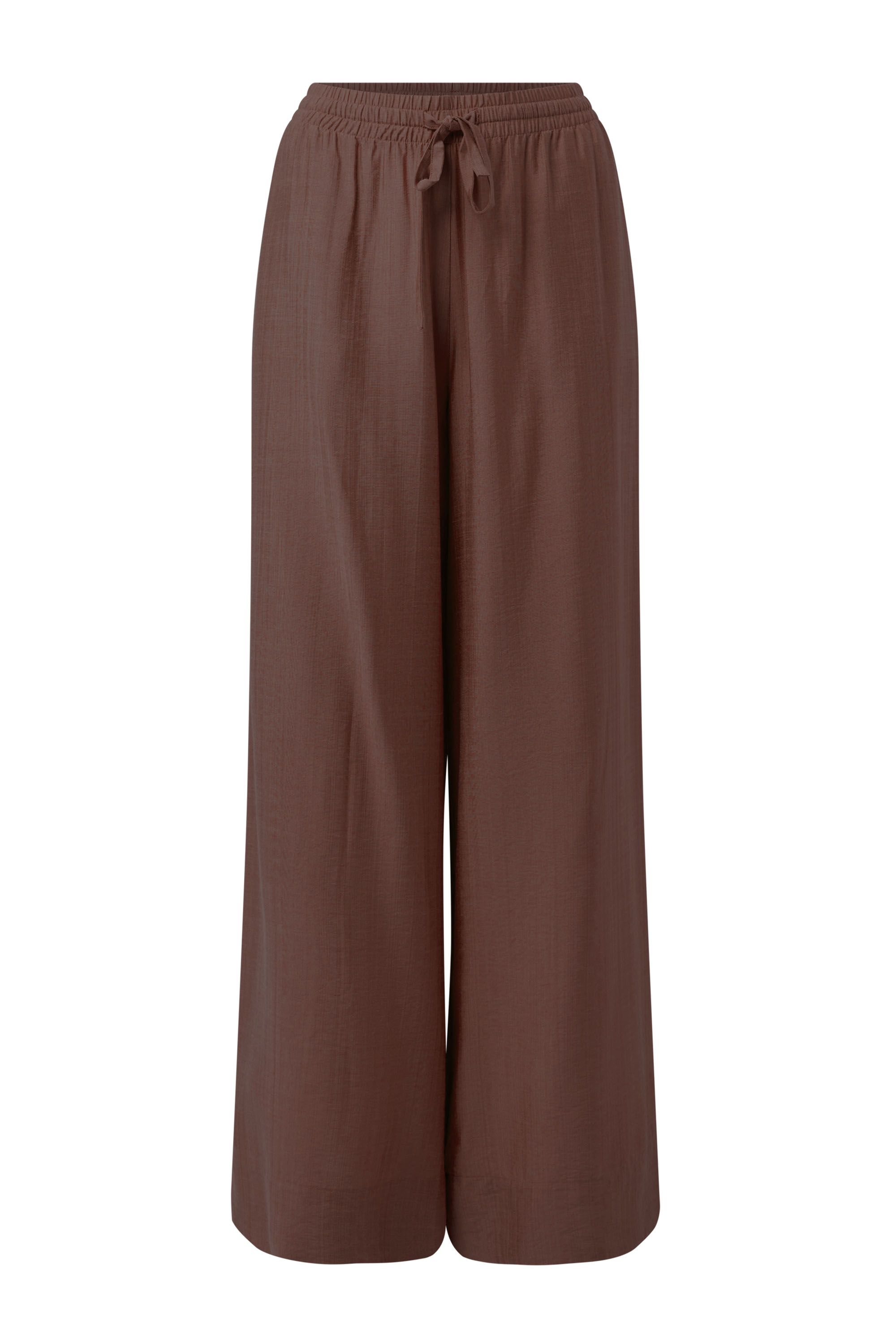 Bruine wijde broek