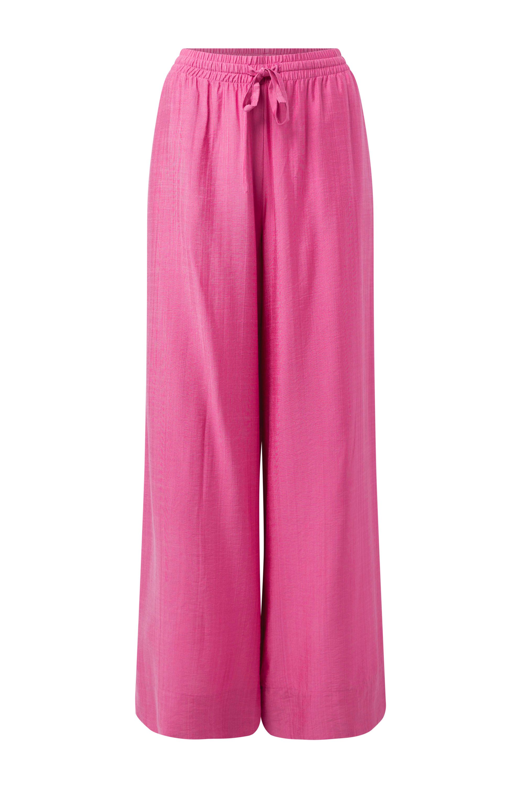 Roze wijde broek